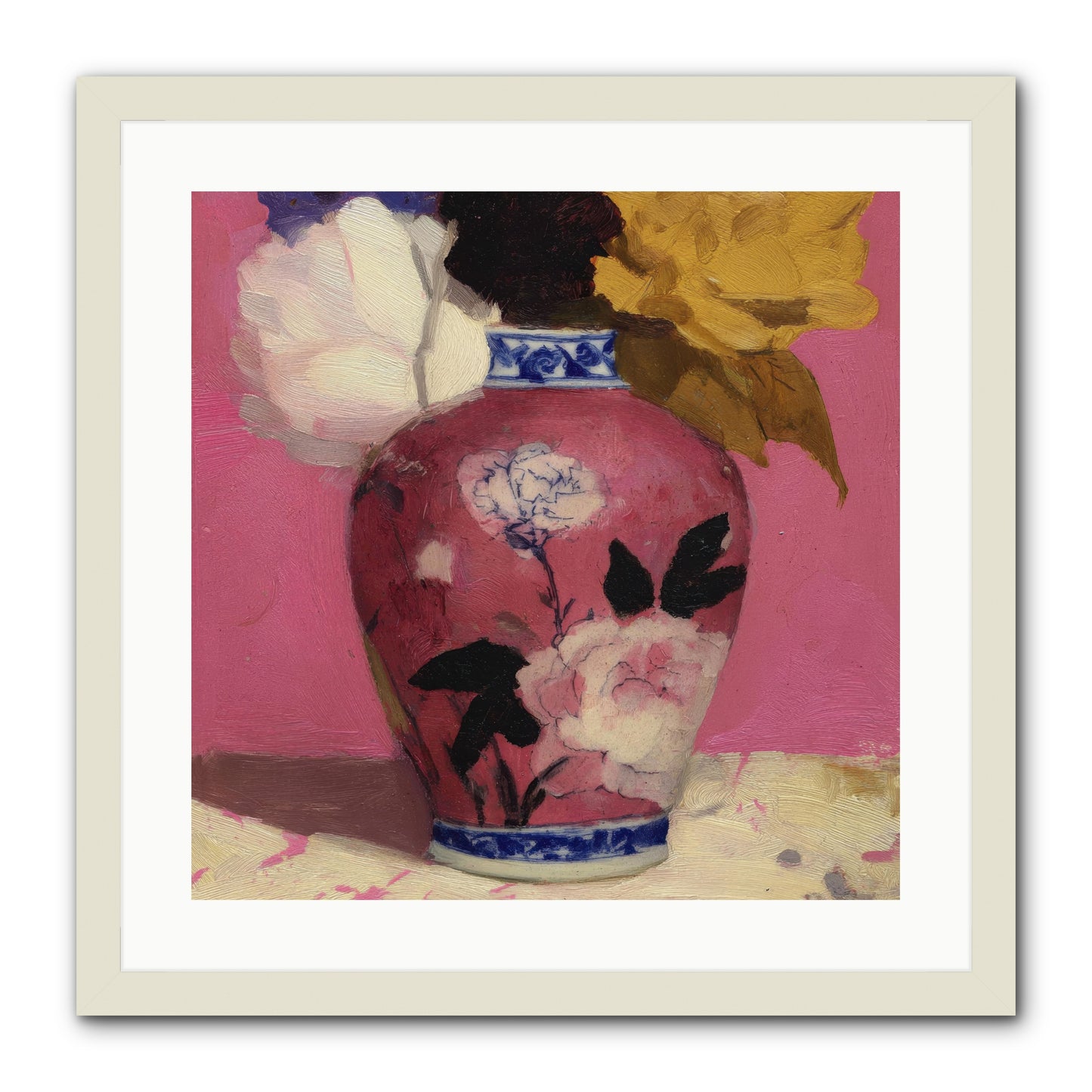 Where Silence Speaks -- Framed Print - White 20x20