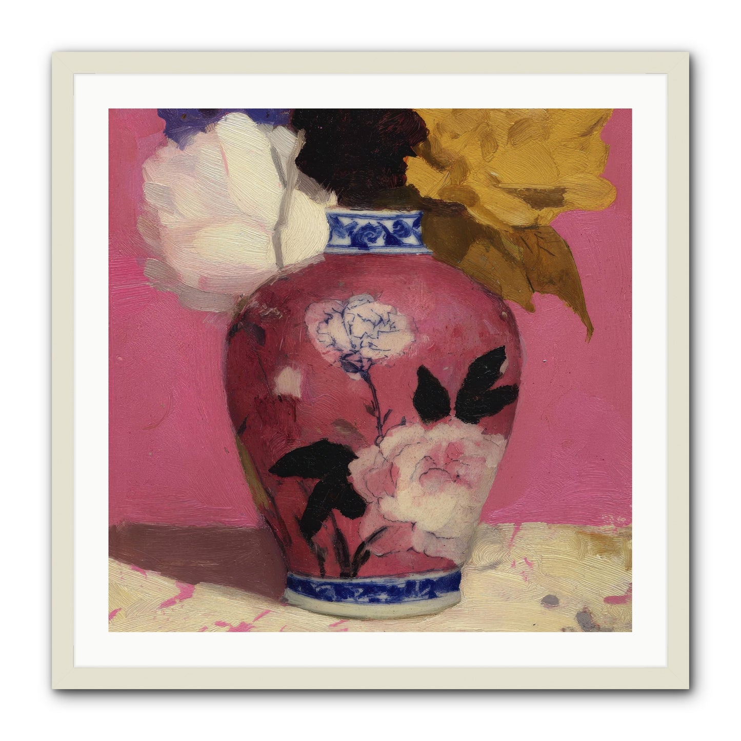 Where Silence Speaks -- Framed Print - White 30x30