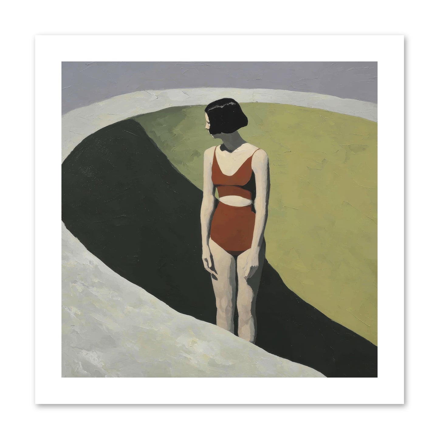 Where Solitude Meets Certainty -- Paper Print 12x12