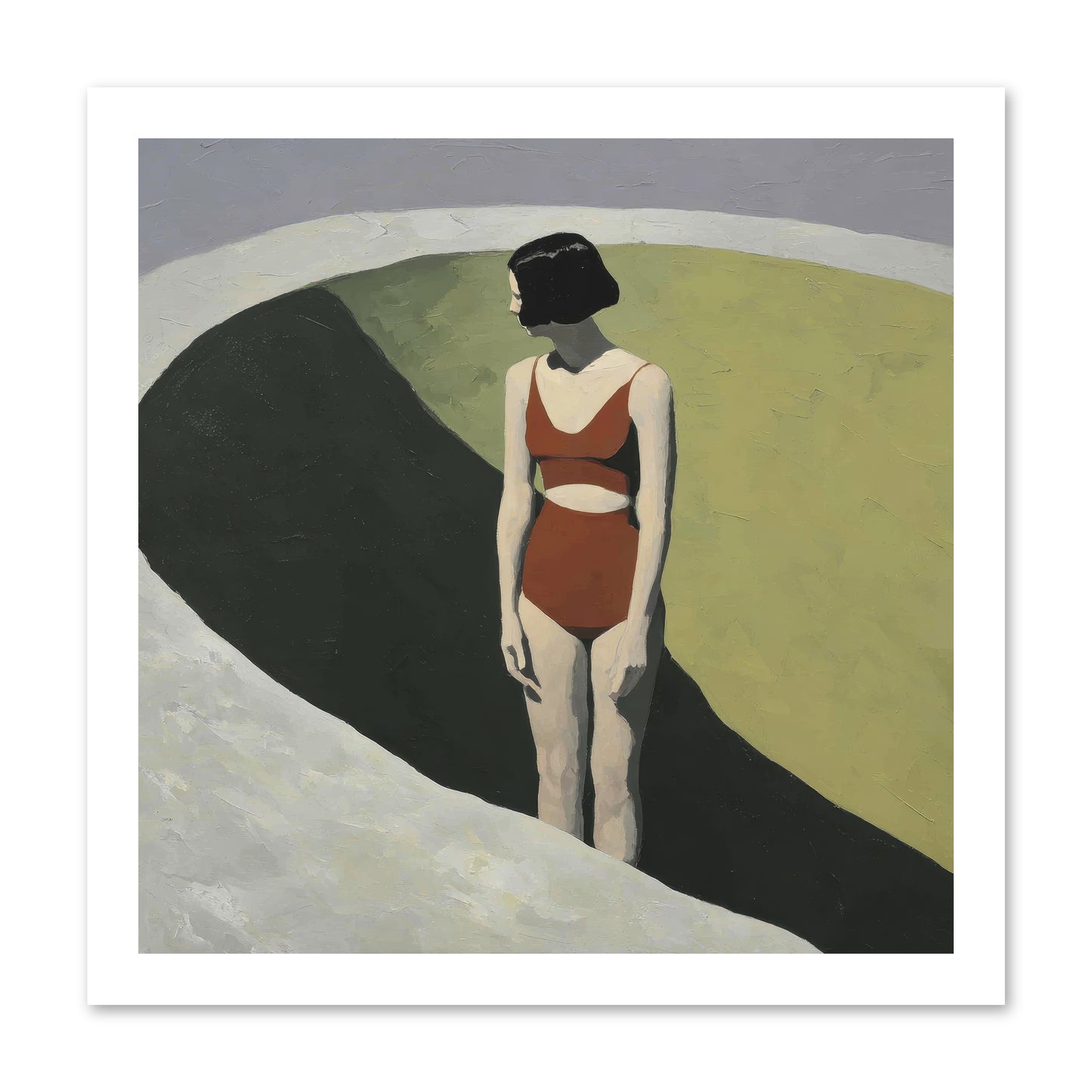 Where Solitude Meets Certainty -- Paper Print 16x16