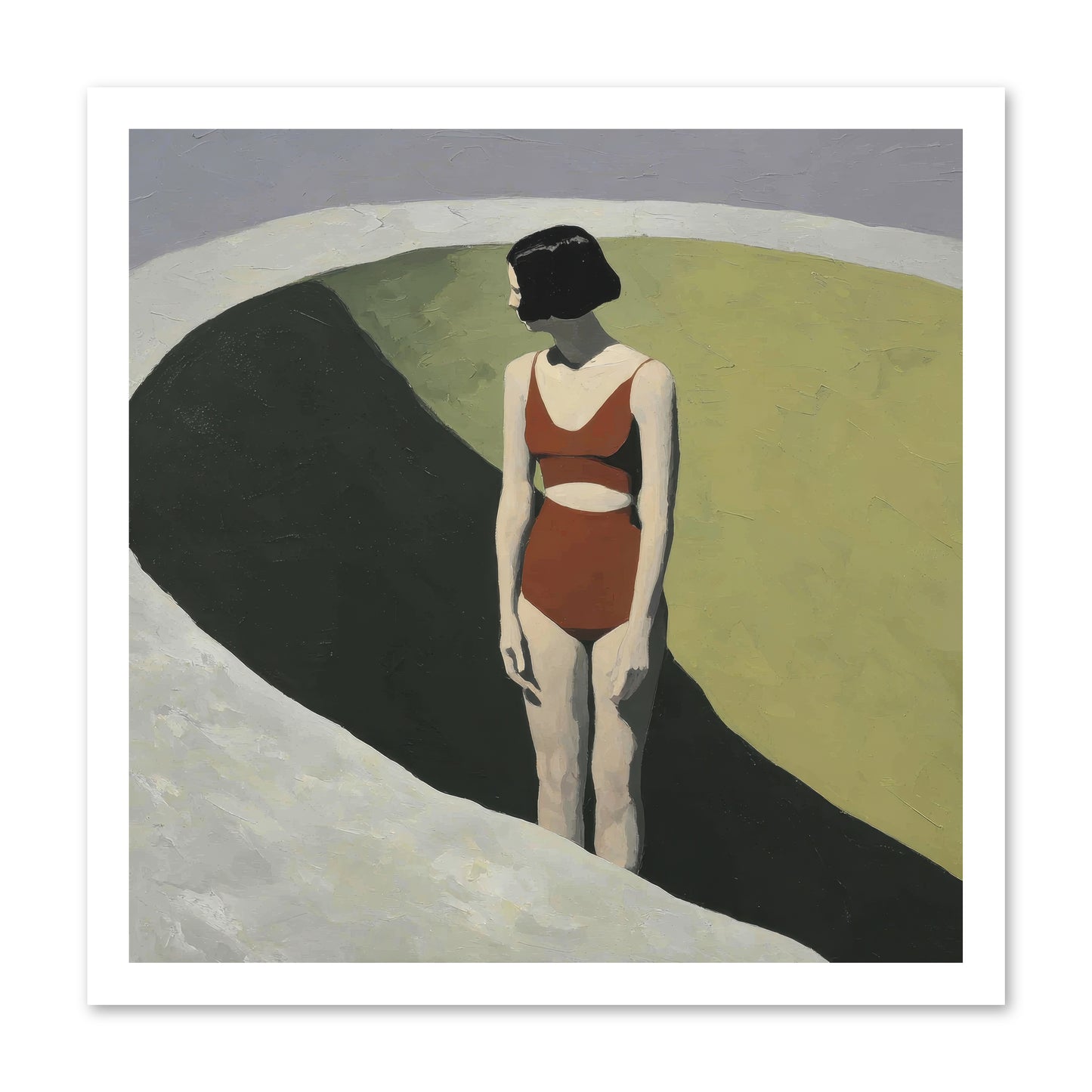 Where Solitude Meets Certainty -- Paper Print 20x20