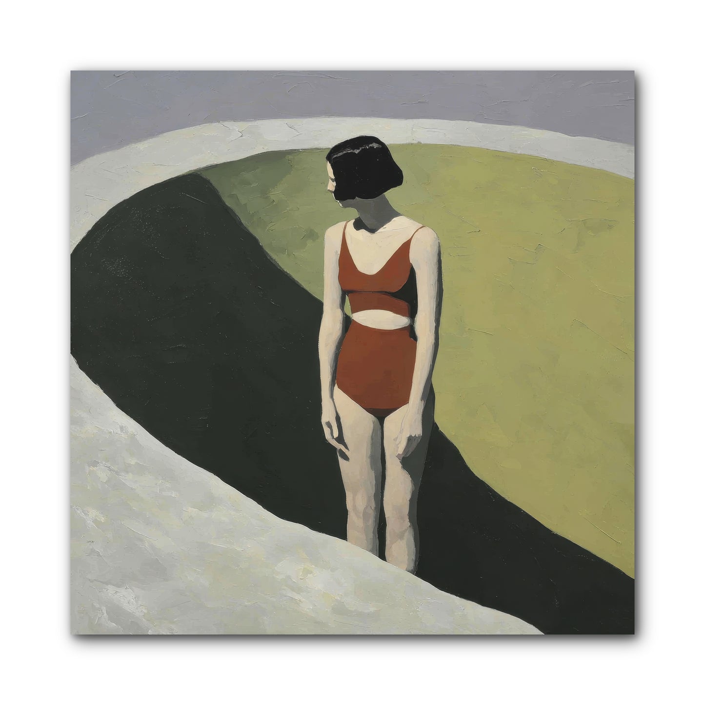Where Solitude Meets Certainty -- Wrapped Canvas 10x10
