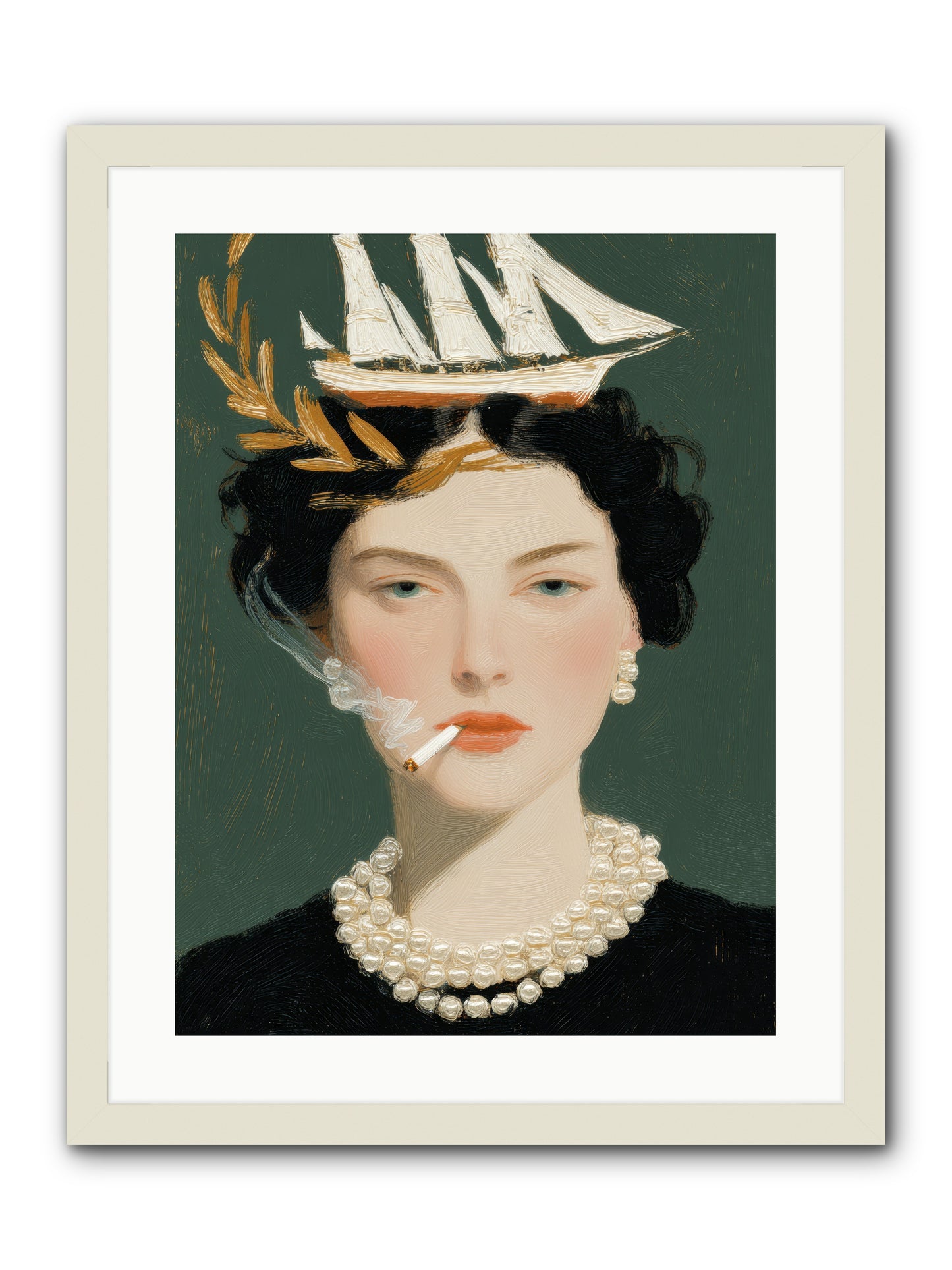 Where Stories Begin -- Framed Print - White 18x24