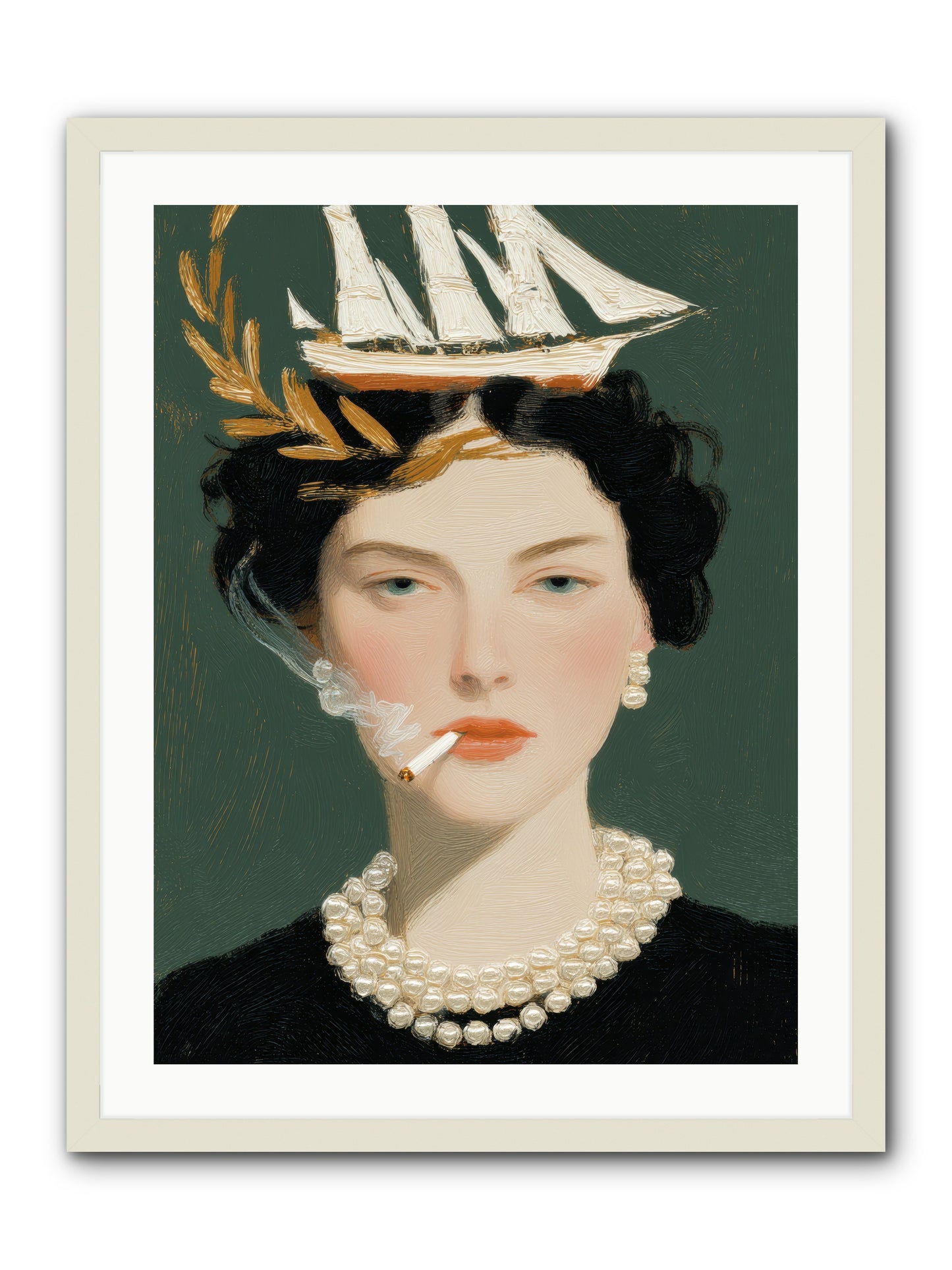 Where Stories Begin -- Framed Print - White 24x32