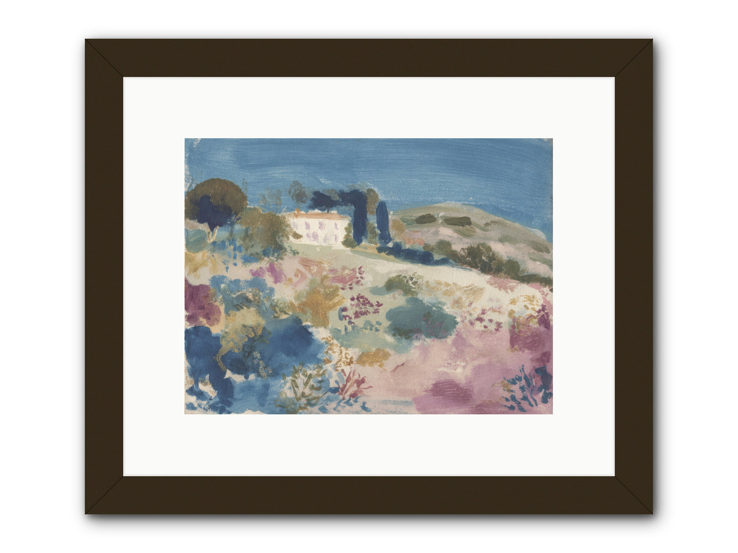 Where Summer Stayed -- Framed Print - Black 12x9