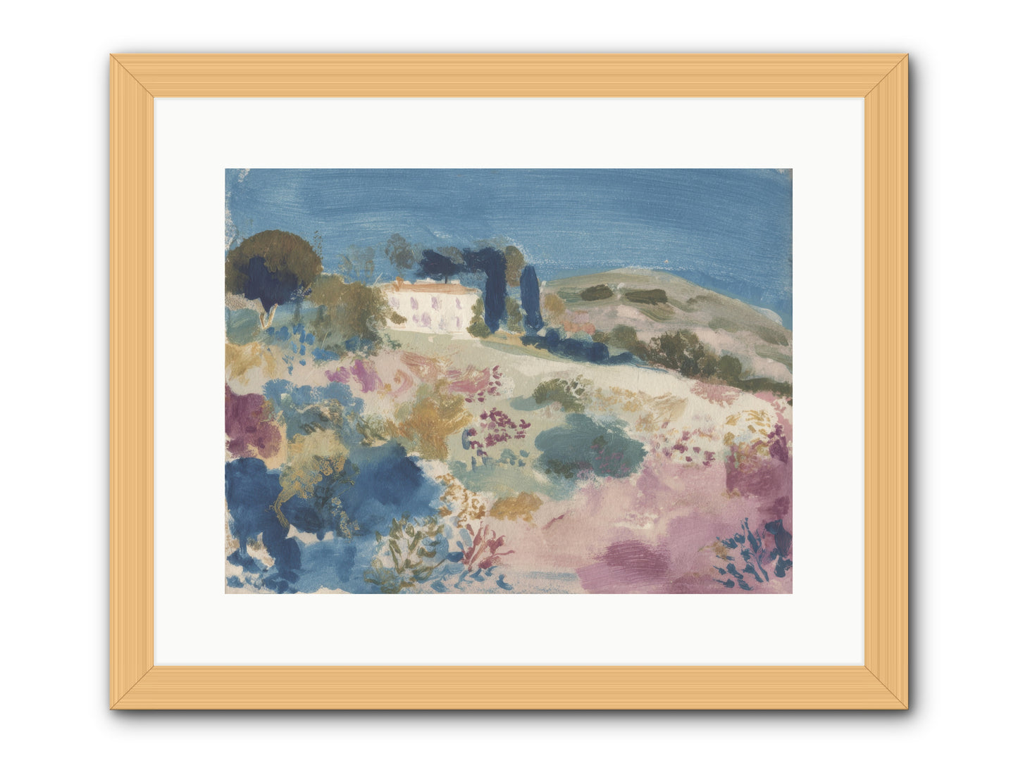 Where Summer Stayed -- Framed Print - Natural 16x12