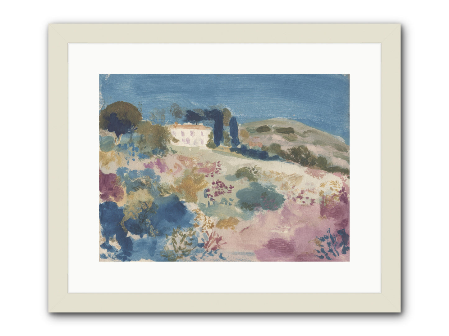 Where Summer Stayed -- Framed Print - White 16x12