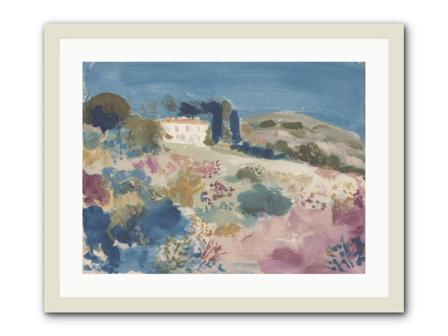Where Summer Stayed -- Framed Print - White 24x18