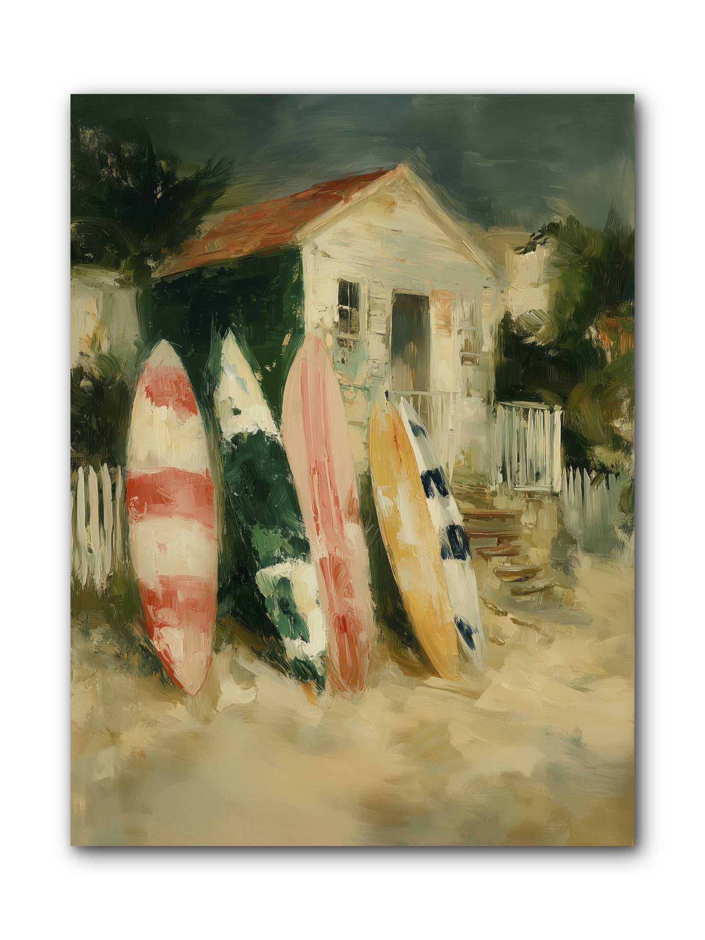 Where Surfers Rest -- Wrapped Canvas 9x12
