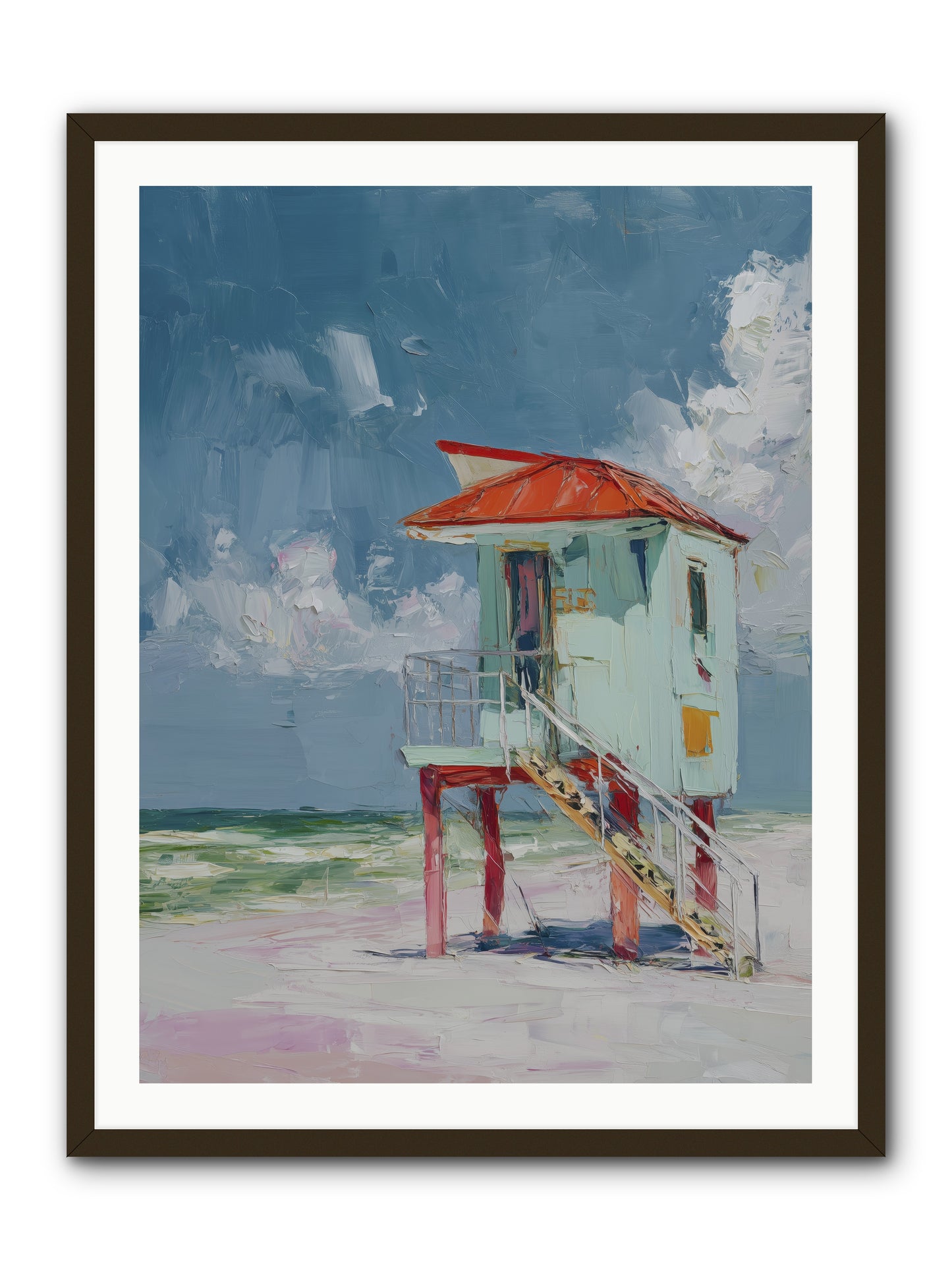 Where Tides Come Play -- Framed Print - Black 30x40