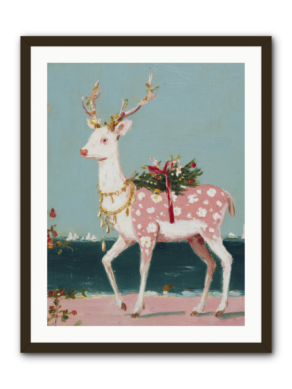 Where Tides Meet Tinsel -- Framed Print - Black 24x32