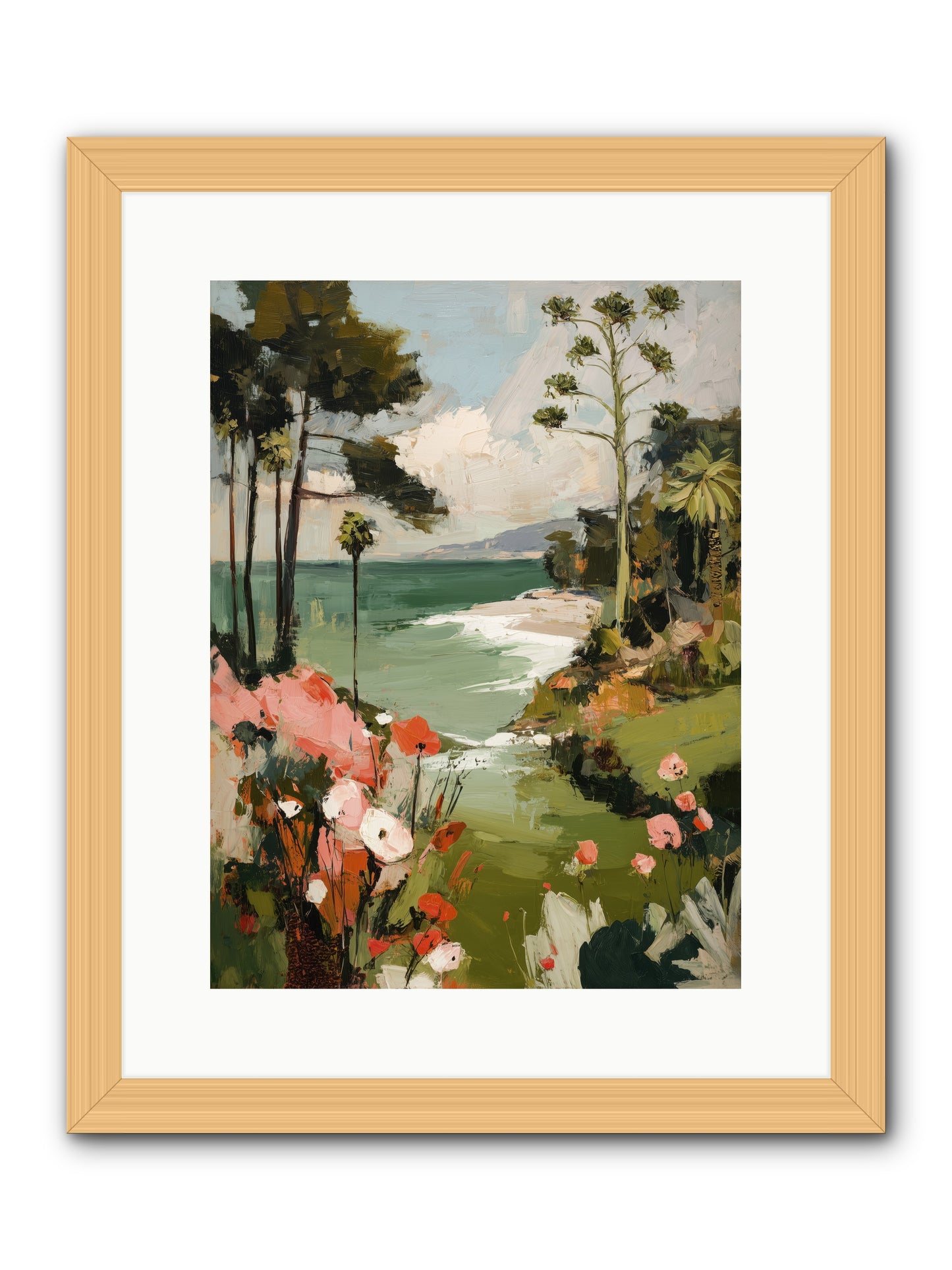 Where Time Dissolves -- Framed Print - Natural 12x16