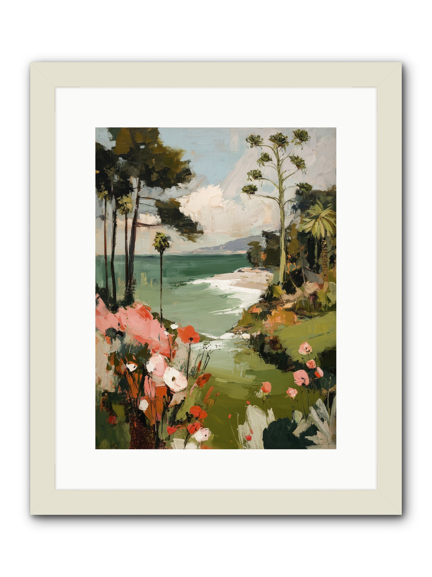 Where Time Dissolves -- Framed Print - White 12x16