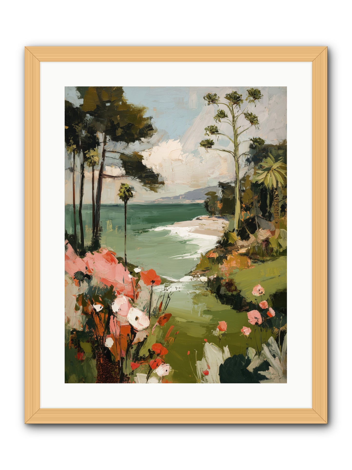 Where Time Dissolves -- Framed Print - Natural 18x24