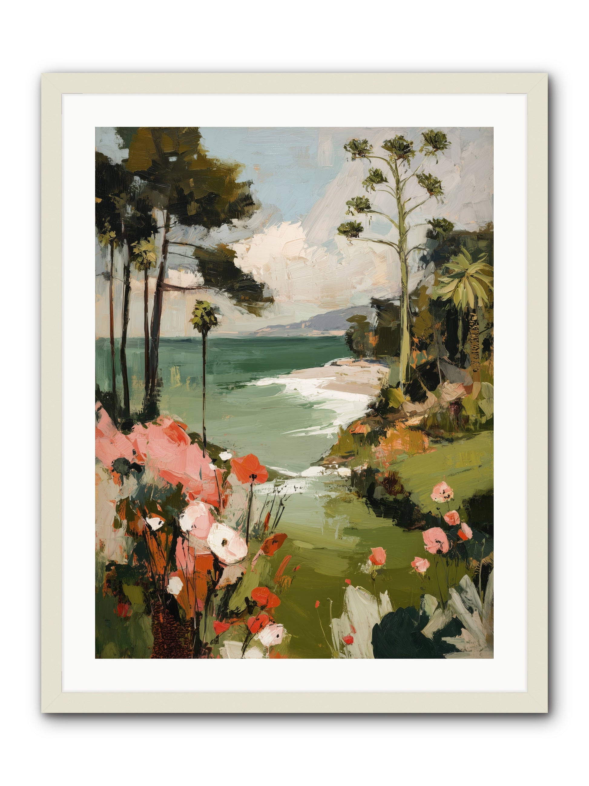 Where Time Dissolves -- Framed Print - White 24x32