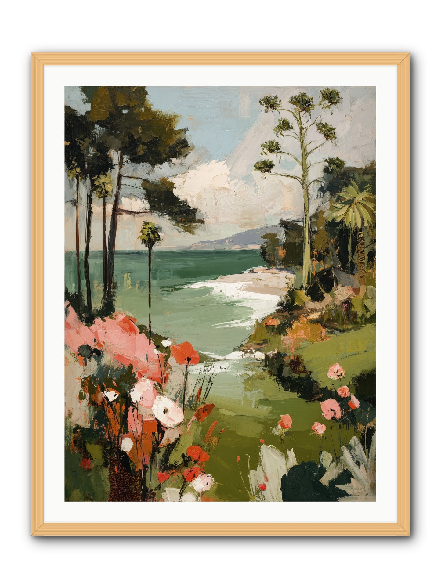 Where Time Dissolves -- Framed Print - Natural 30x40