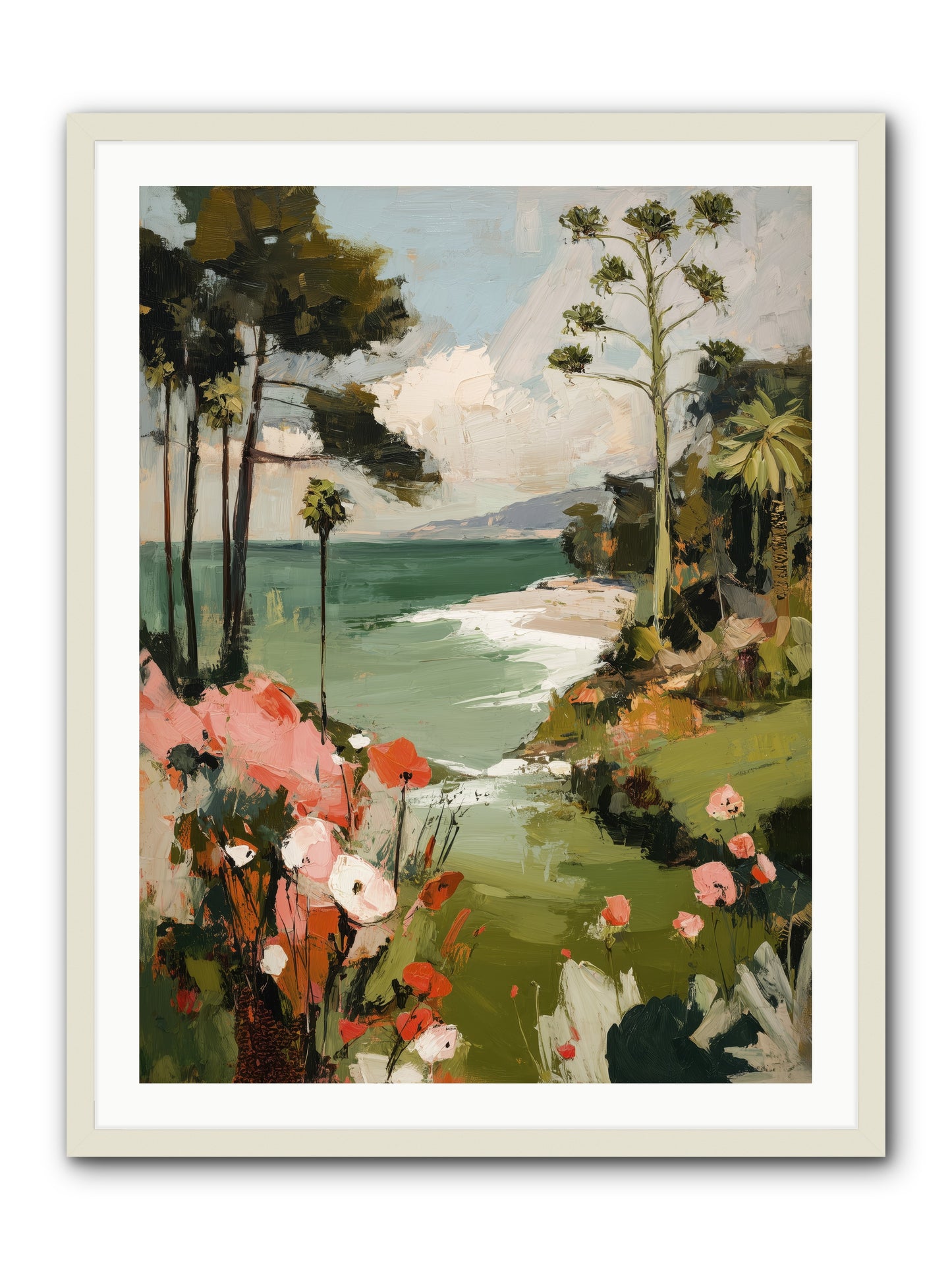Where Time Dissolves -- Framed Print - White 30x40
