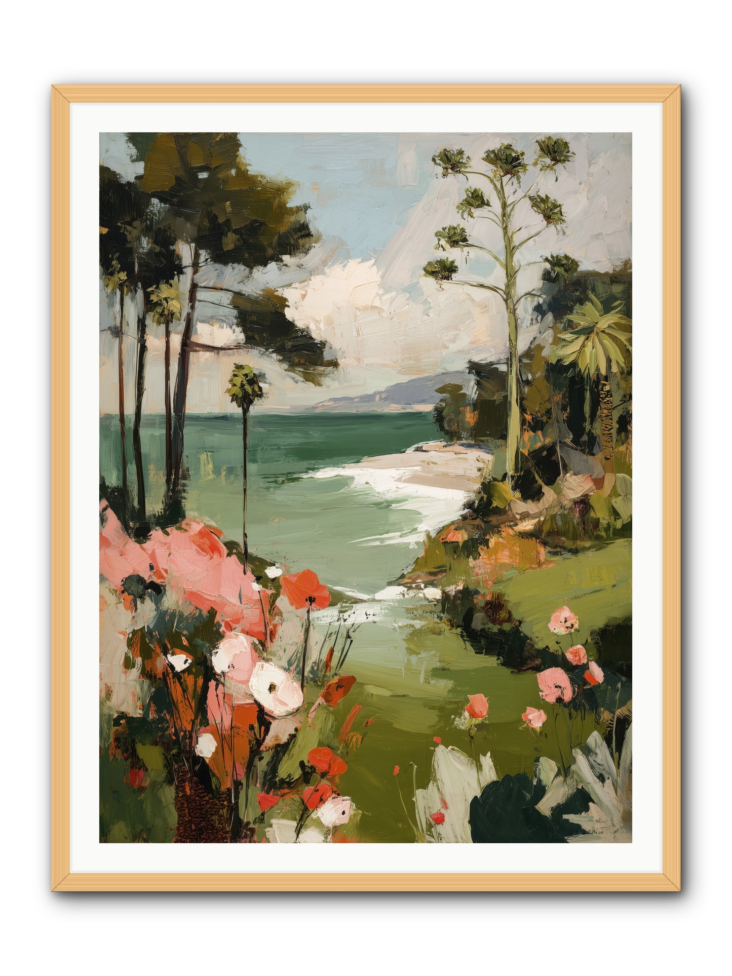 Where Time Dissolves -- Framed Print - Natural 36x48