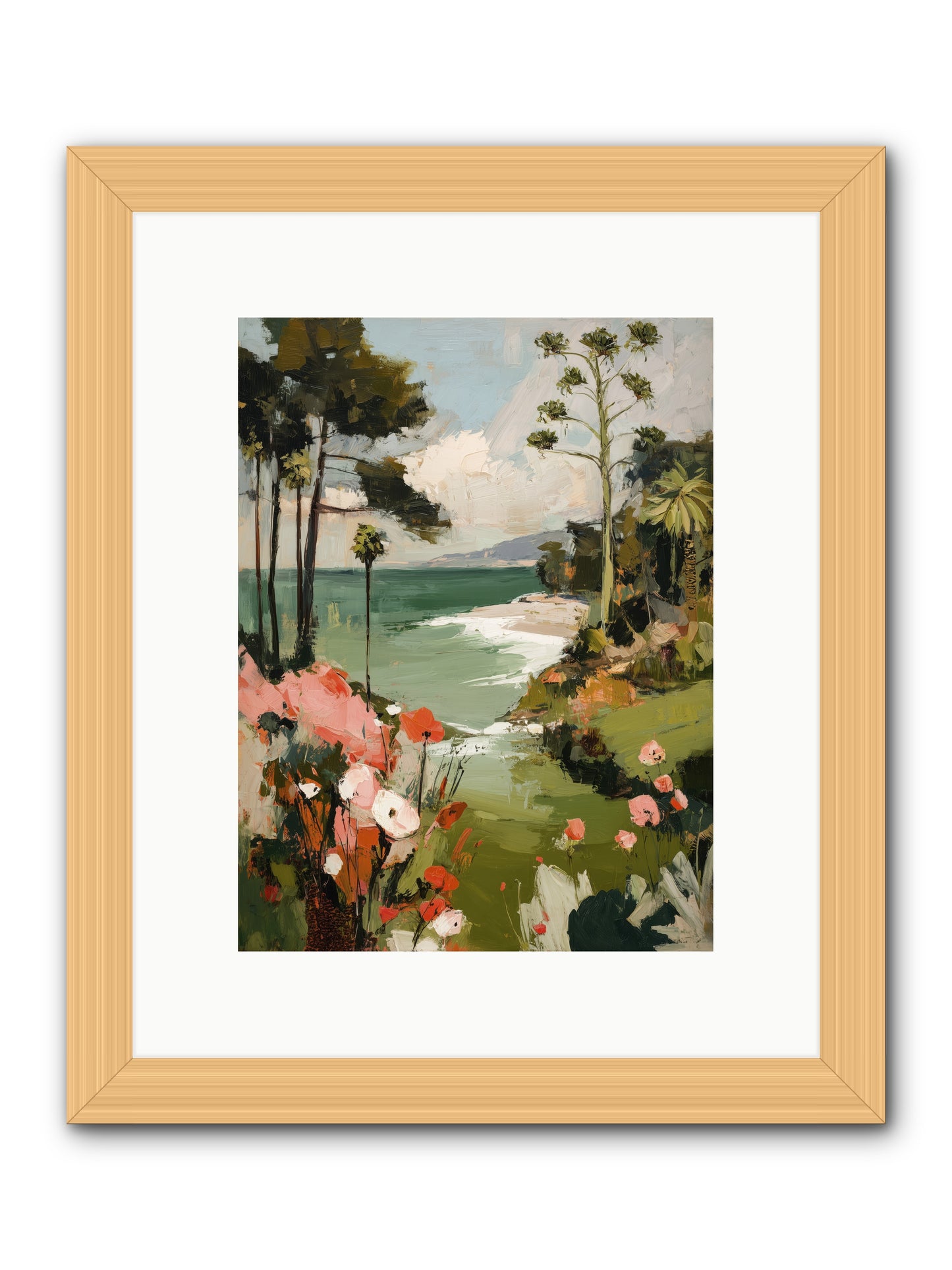 Where Time Dissolves -- Framed Print - Natural 9x12