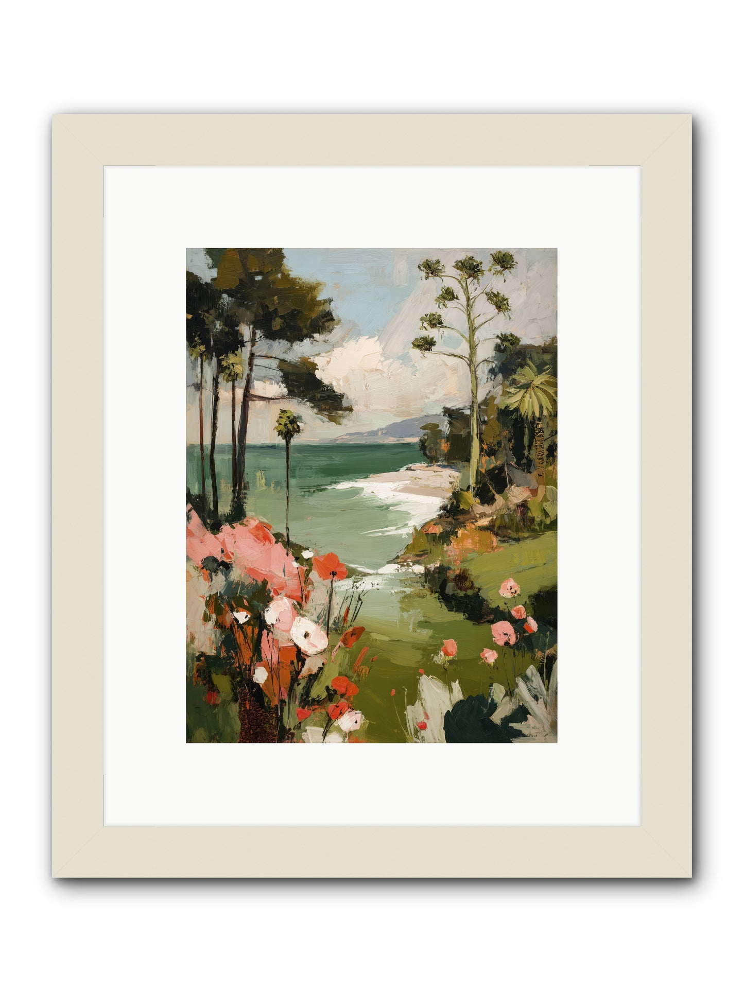 Where Time Dissolves -- Framed Print - White 9x12