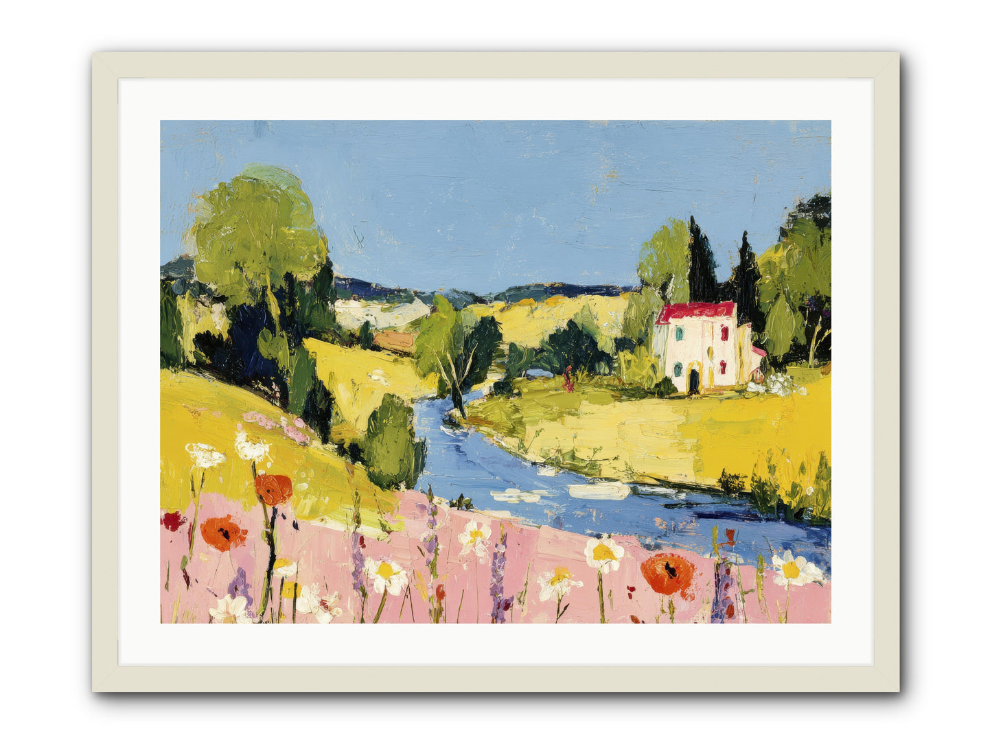 Where Time Stops -- Framed Print - White 32x24