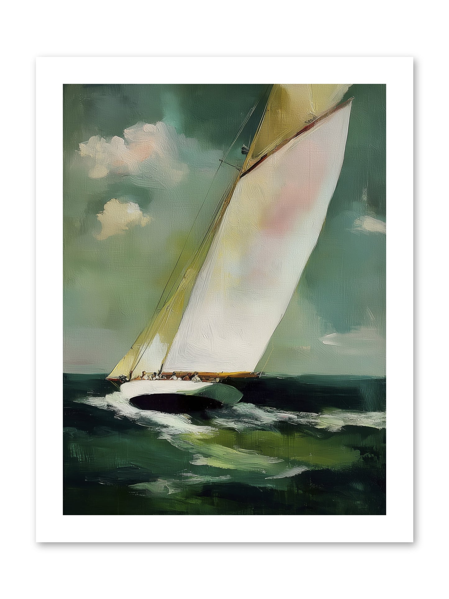 Where Waves Write Poetry -- Loose Canvas Print 12x16