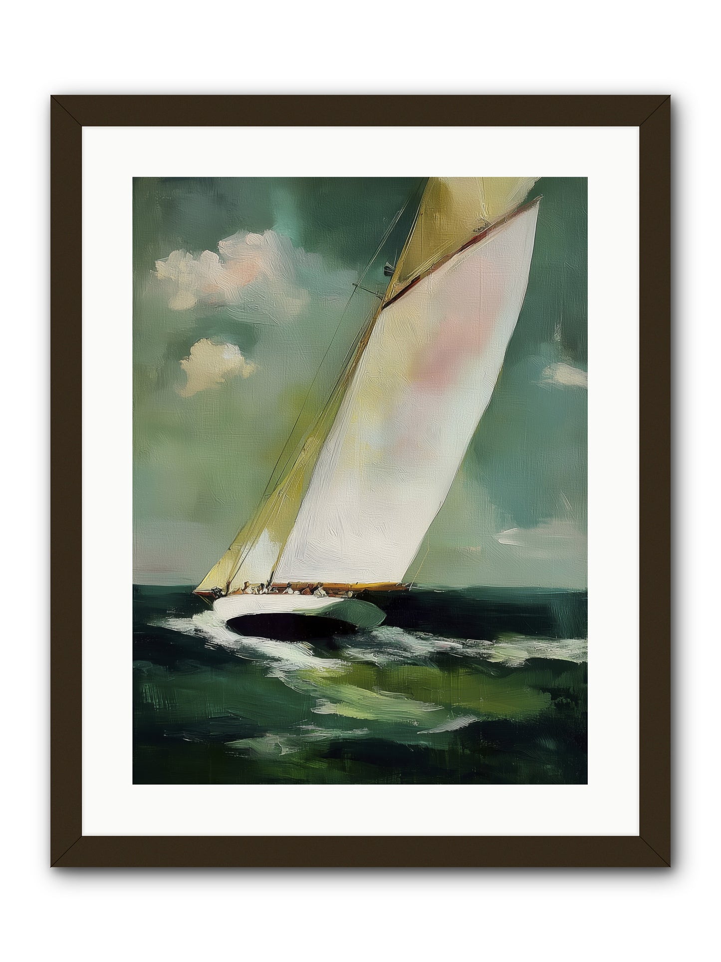 Where Waves Write Poetry -- Framed Print - Black 18x24