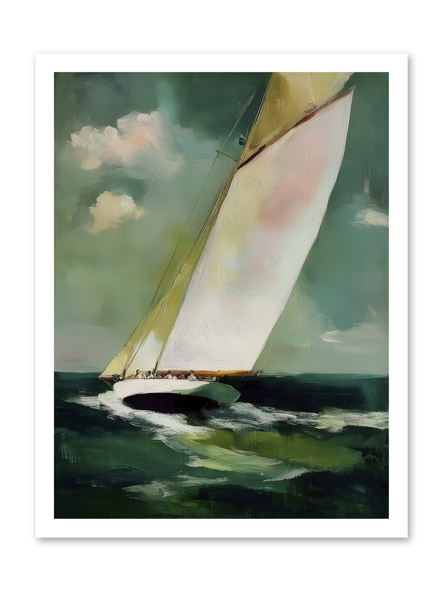 Where Waves Write Poetry -- Loose Canvas Print 18x24