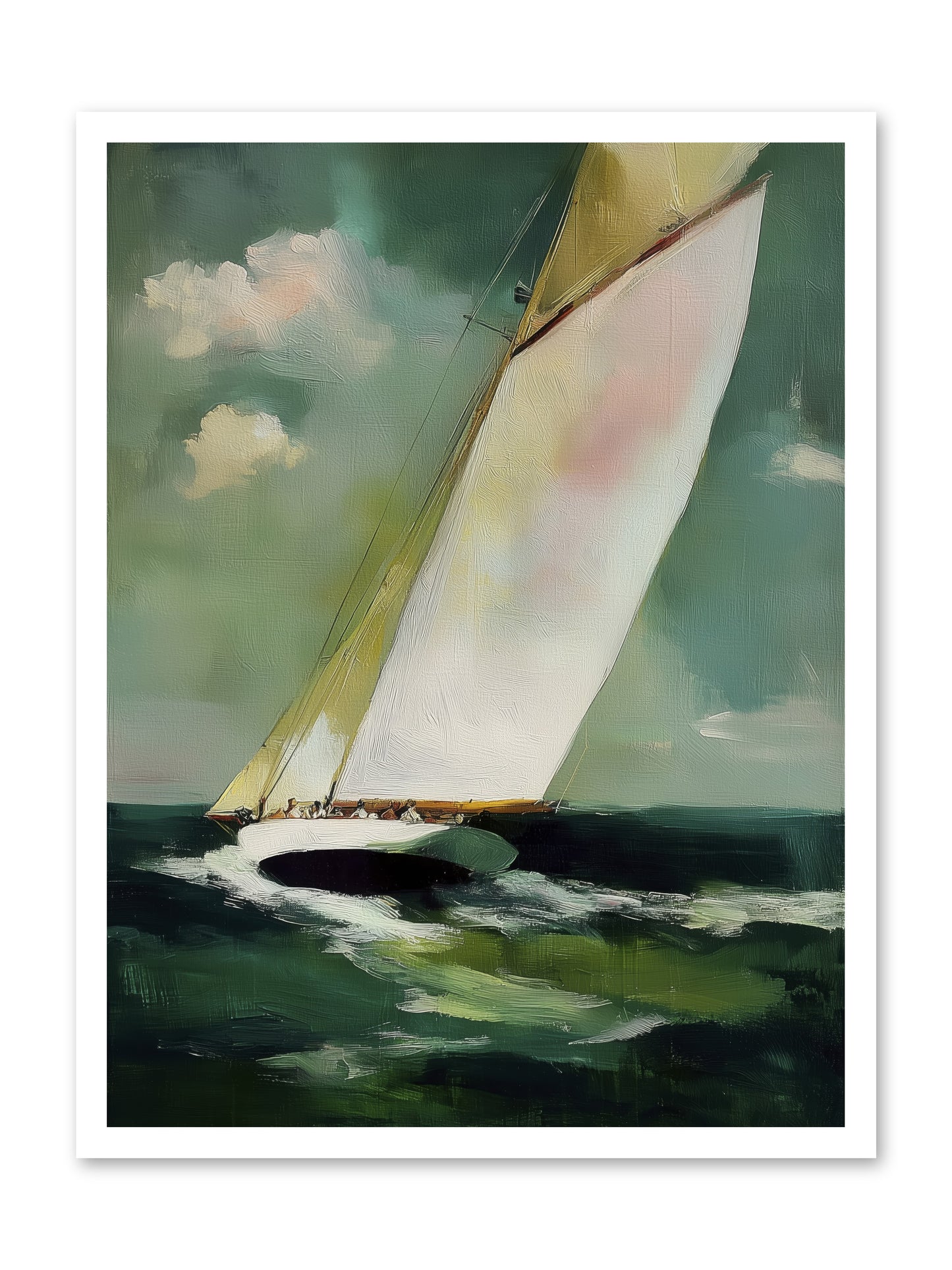 Where Waves Write Poetry -- Loose Canvas Print 24x32