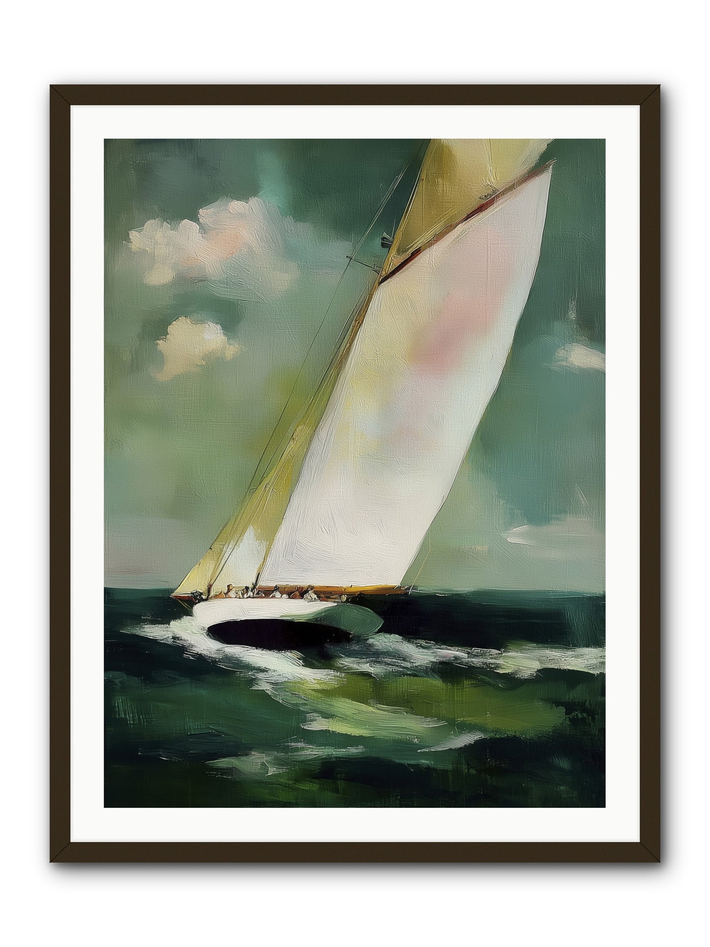 Where Waves Write Poetry -- Framed Print - Black 30x40