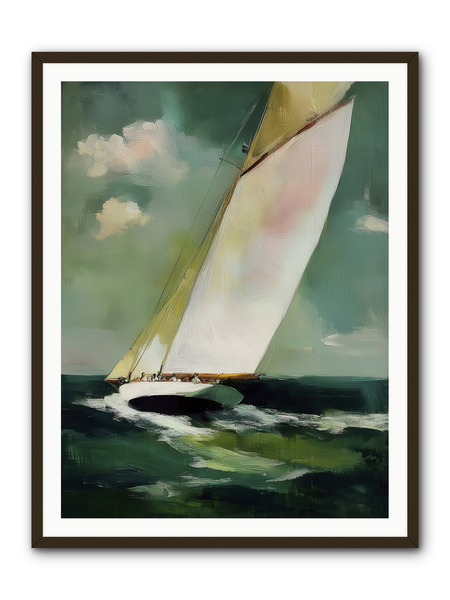 Where Waves Write Poetry -- Framed Print - Black 36x48