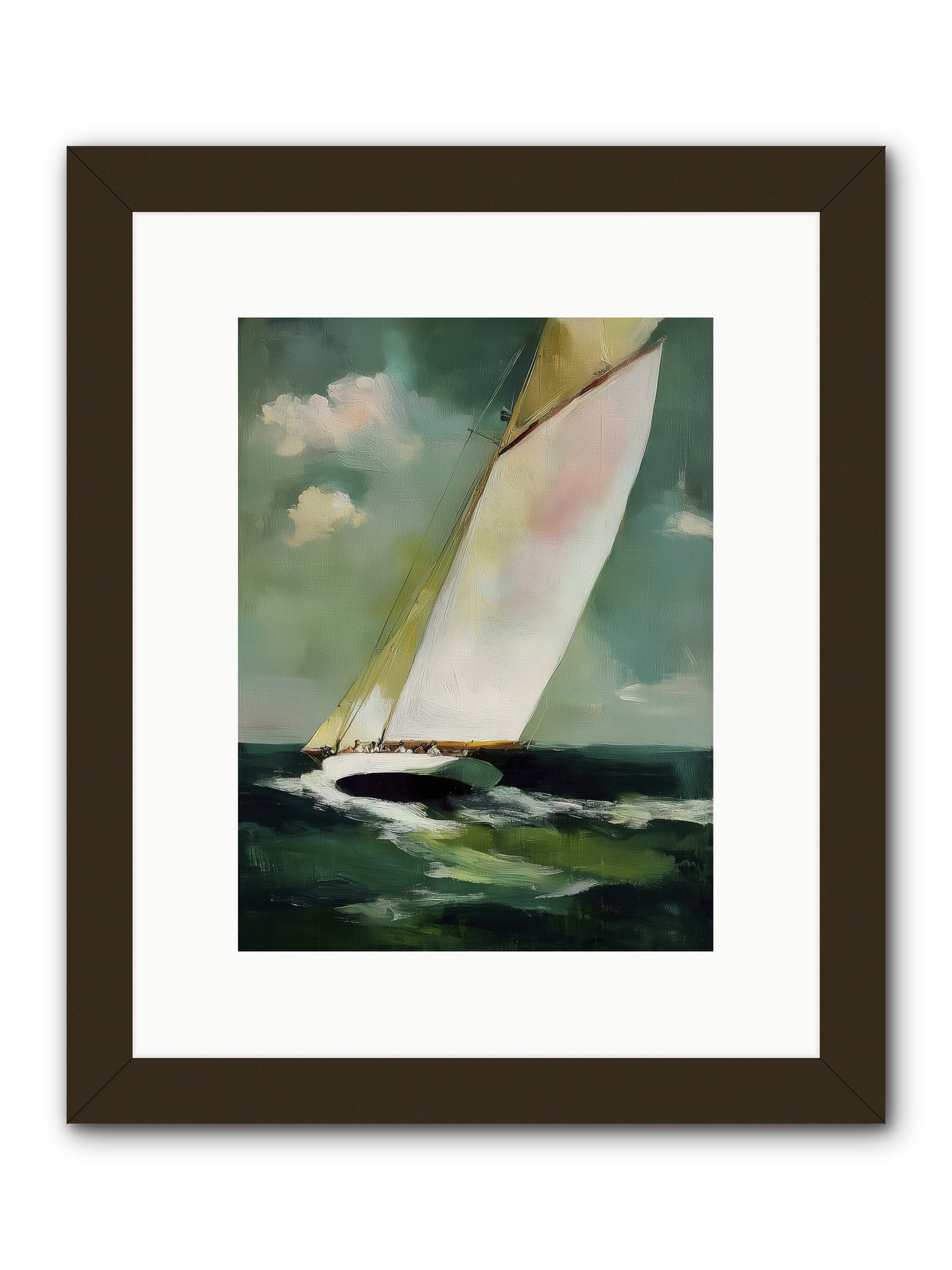 Where Waves Write Poetry -- Framed Print - Black 9x12