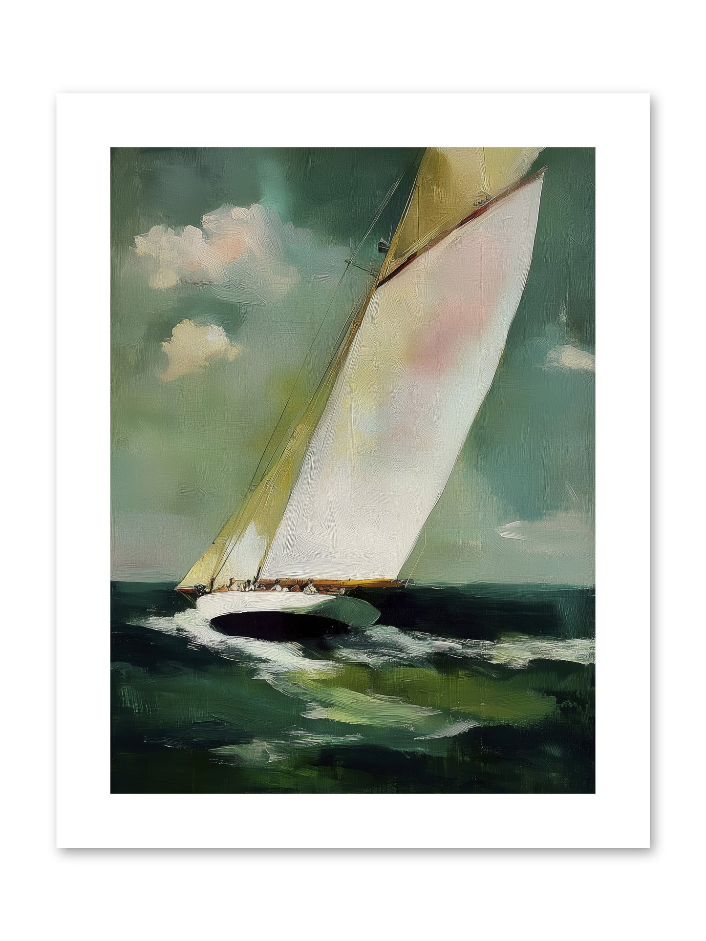 Where Waves Write Poetry -- Loose Canvas Print 9x12