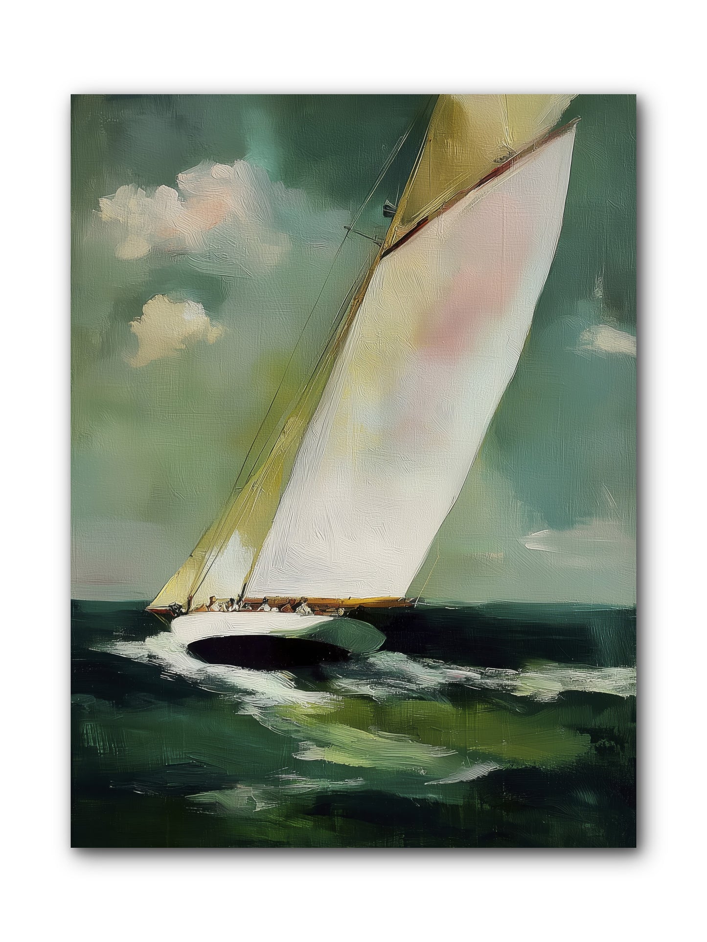 Where Waves Write Poetry -- Wrapped Canvas 9x12