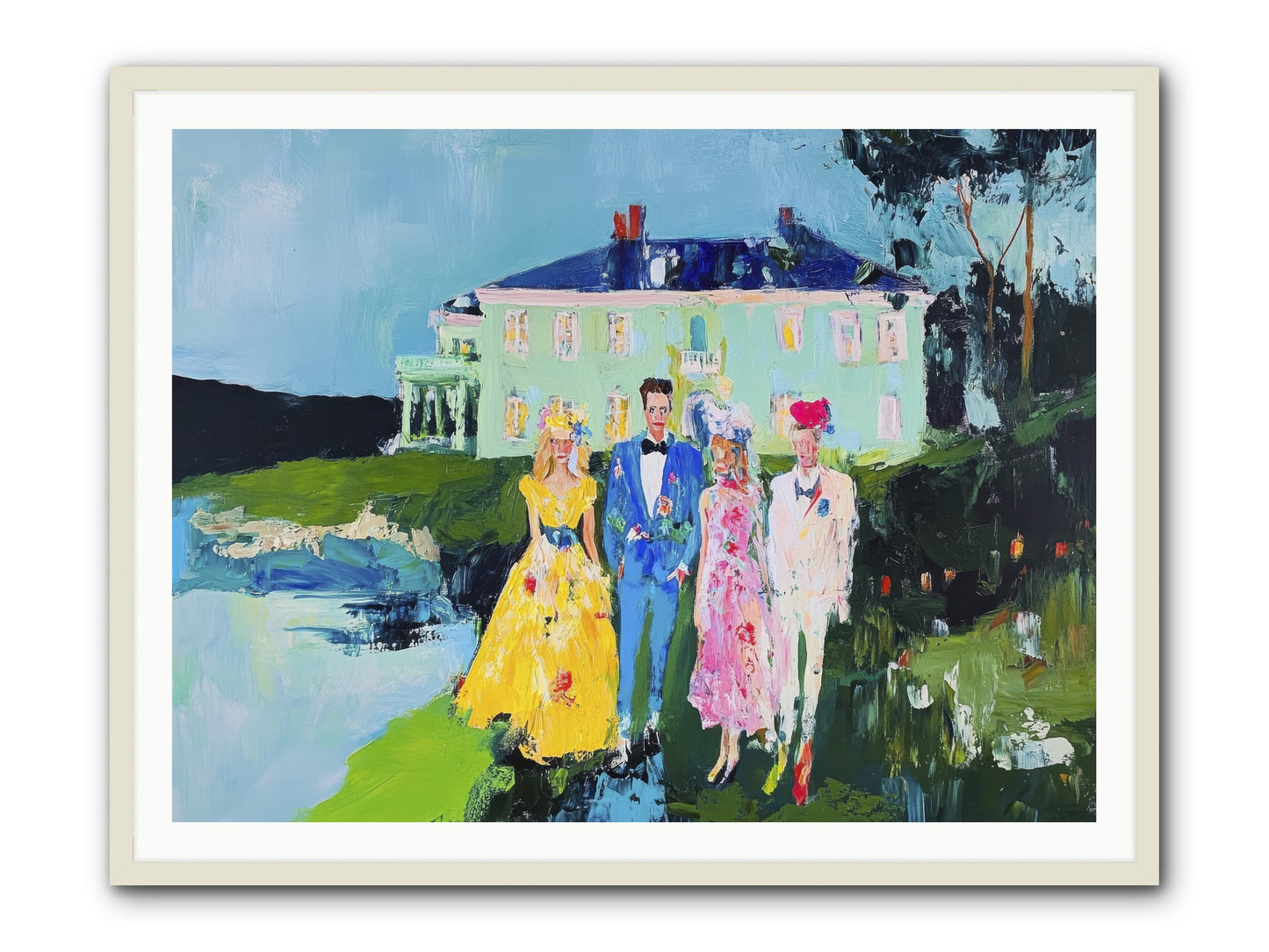 Where We Belong -- Framed Print - White 48x36