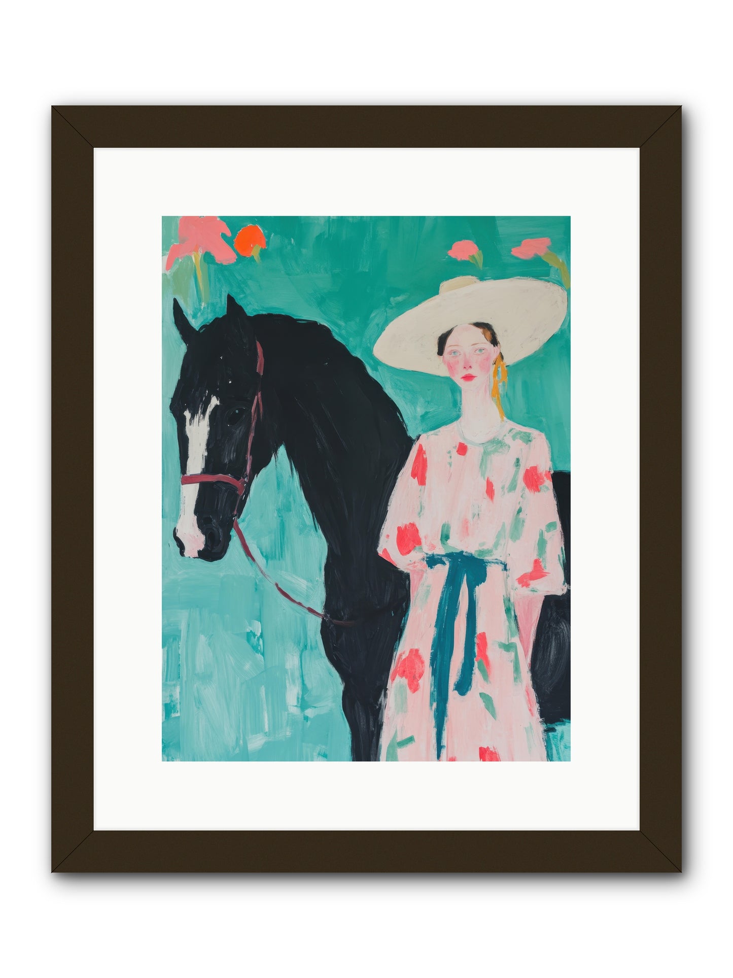 Where Wild Hearts Roam -- Framed Print - Black 12x16