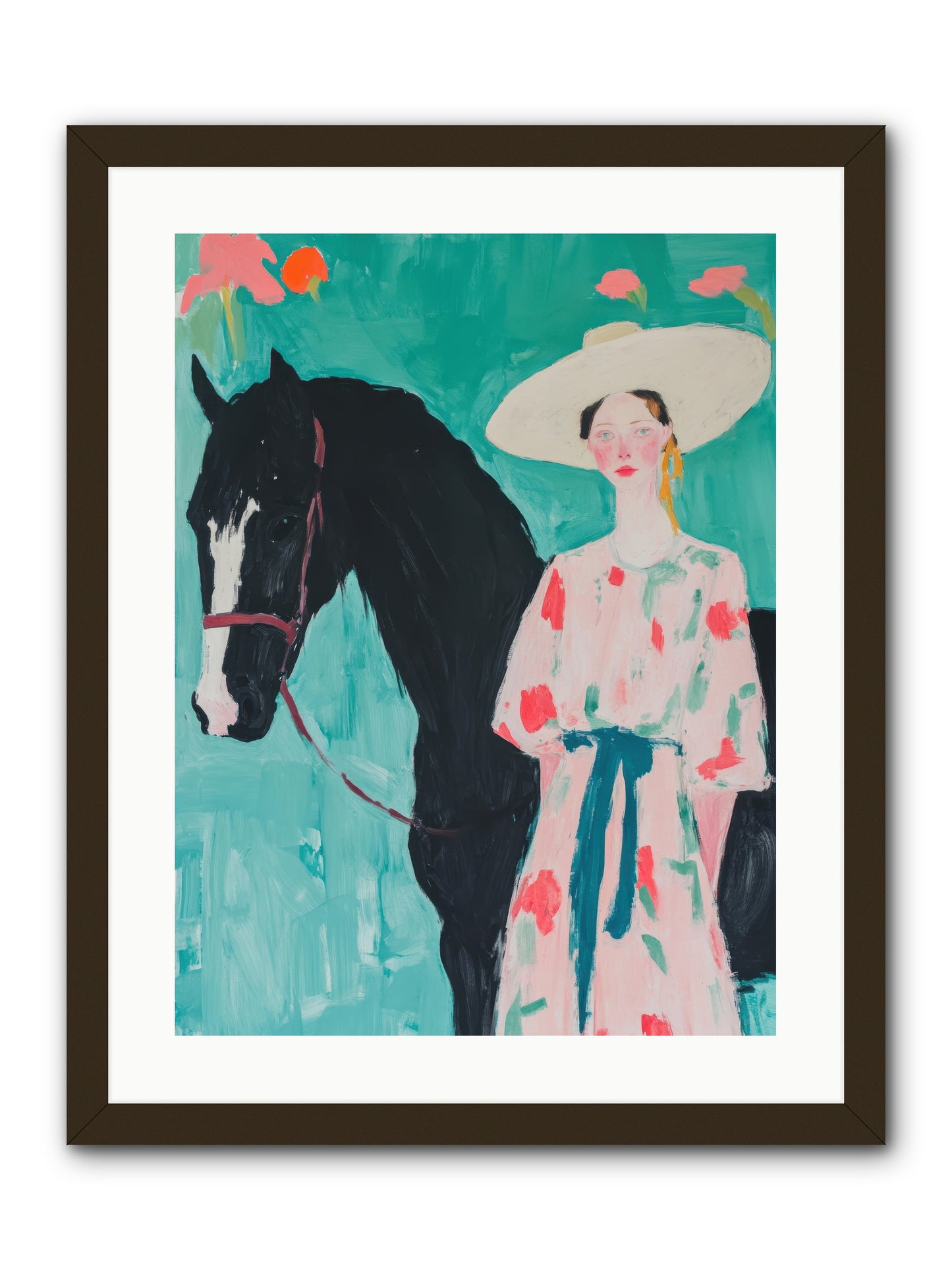 Where Wild Hearts Roam -- Framed Print - Black 18x24