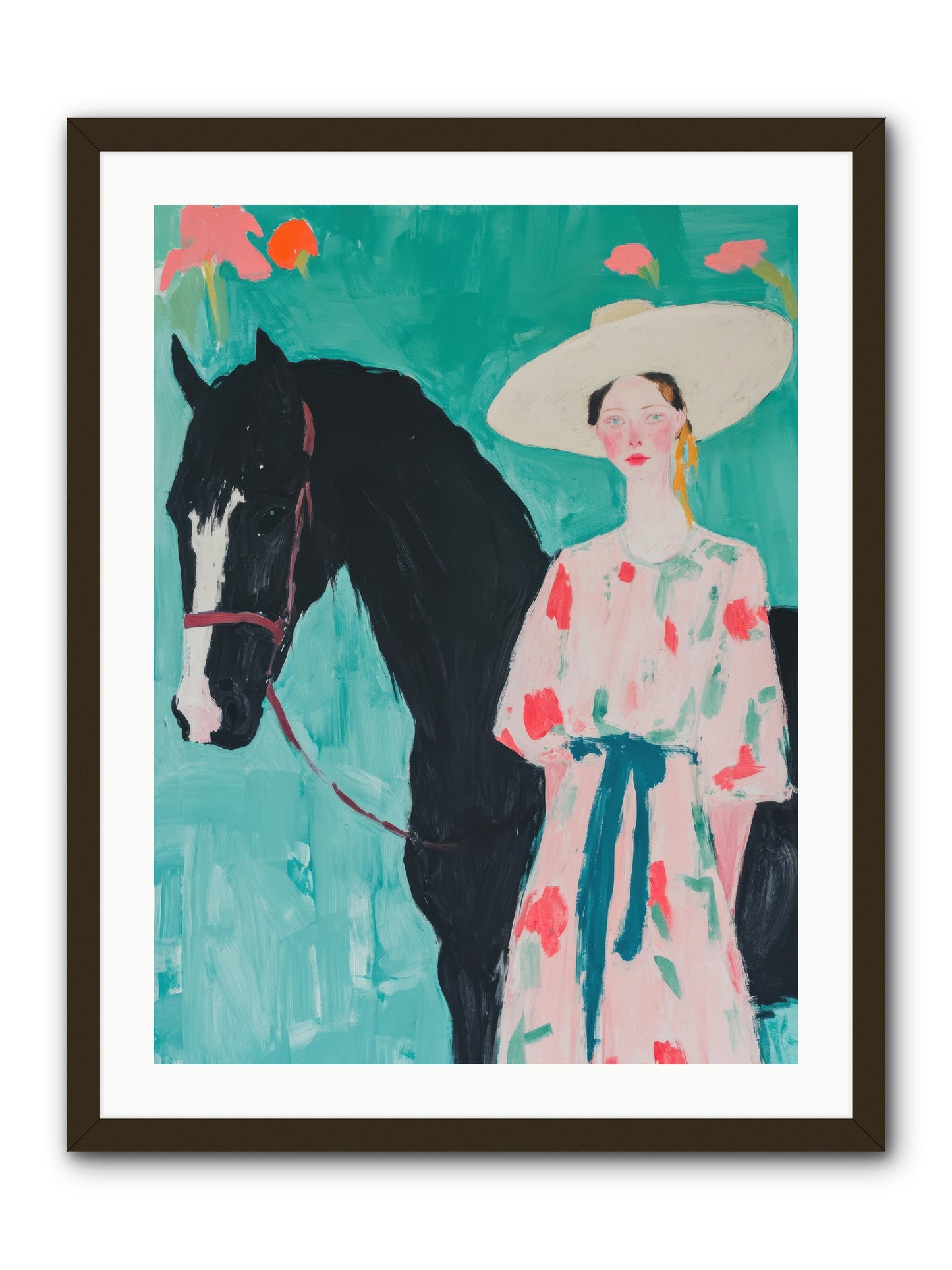 Where Wild Hearts Roam -- Framed Print - Black 24x32