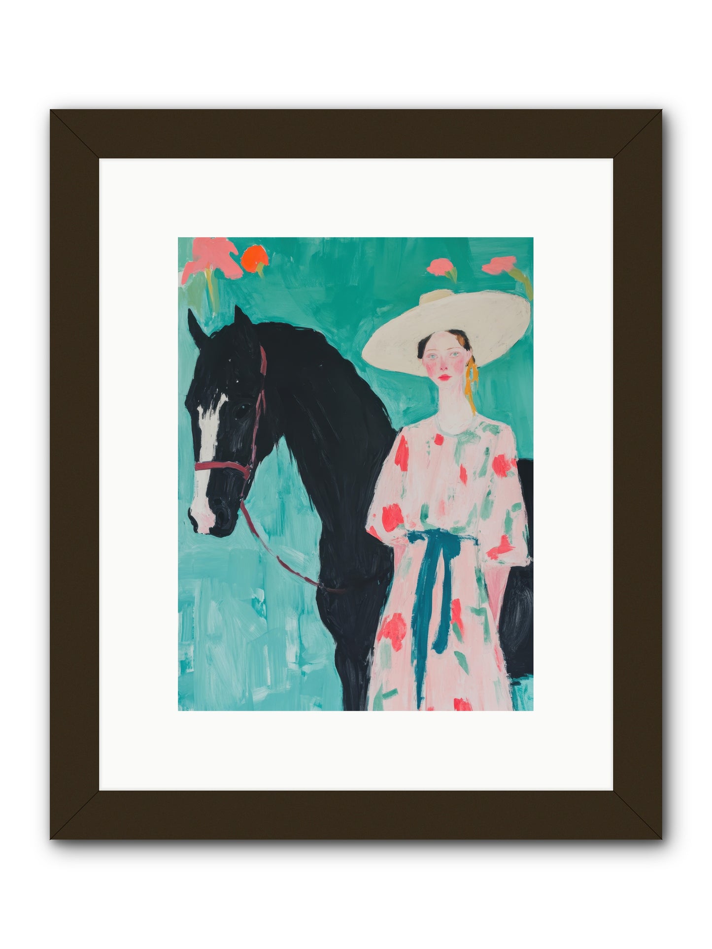 Where Wild Hearts Roam -- Framed Print - Black 9x12