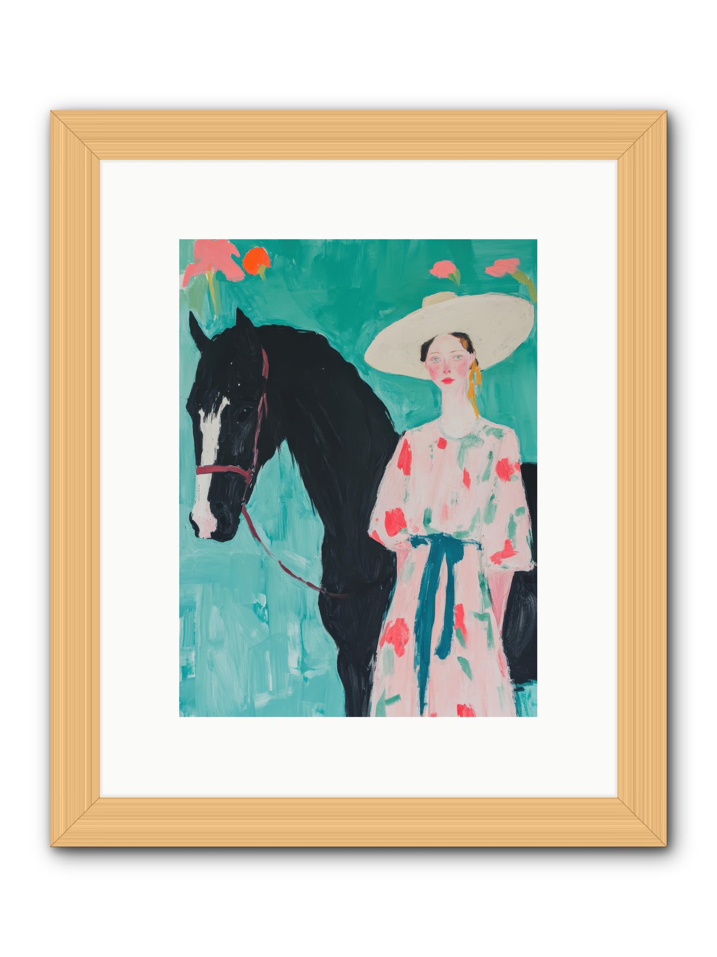 Where Wild Hearts Roam -- Framed Print - Natural 9x12