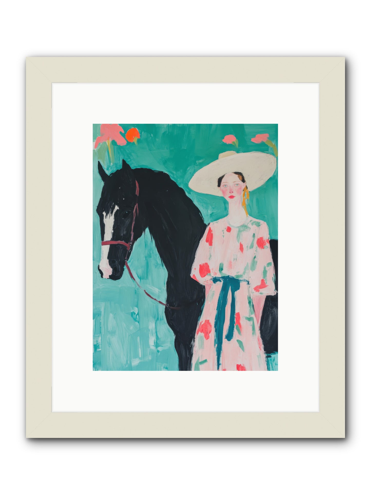 Where Wild Hearts Roam -- Framed Print - White 9x12