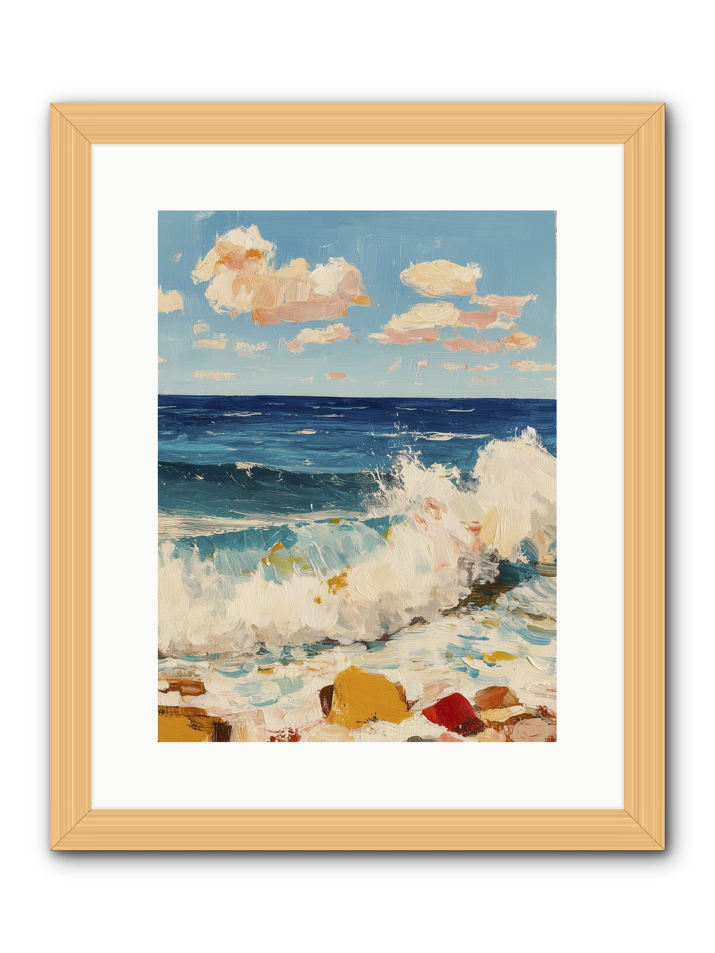 Where Worlds Collide -- Framed Print - Natural 12x16