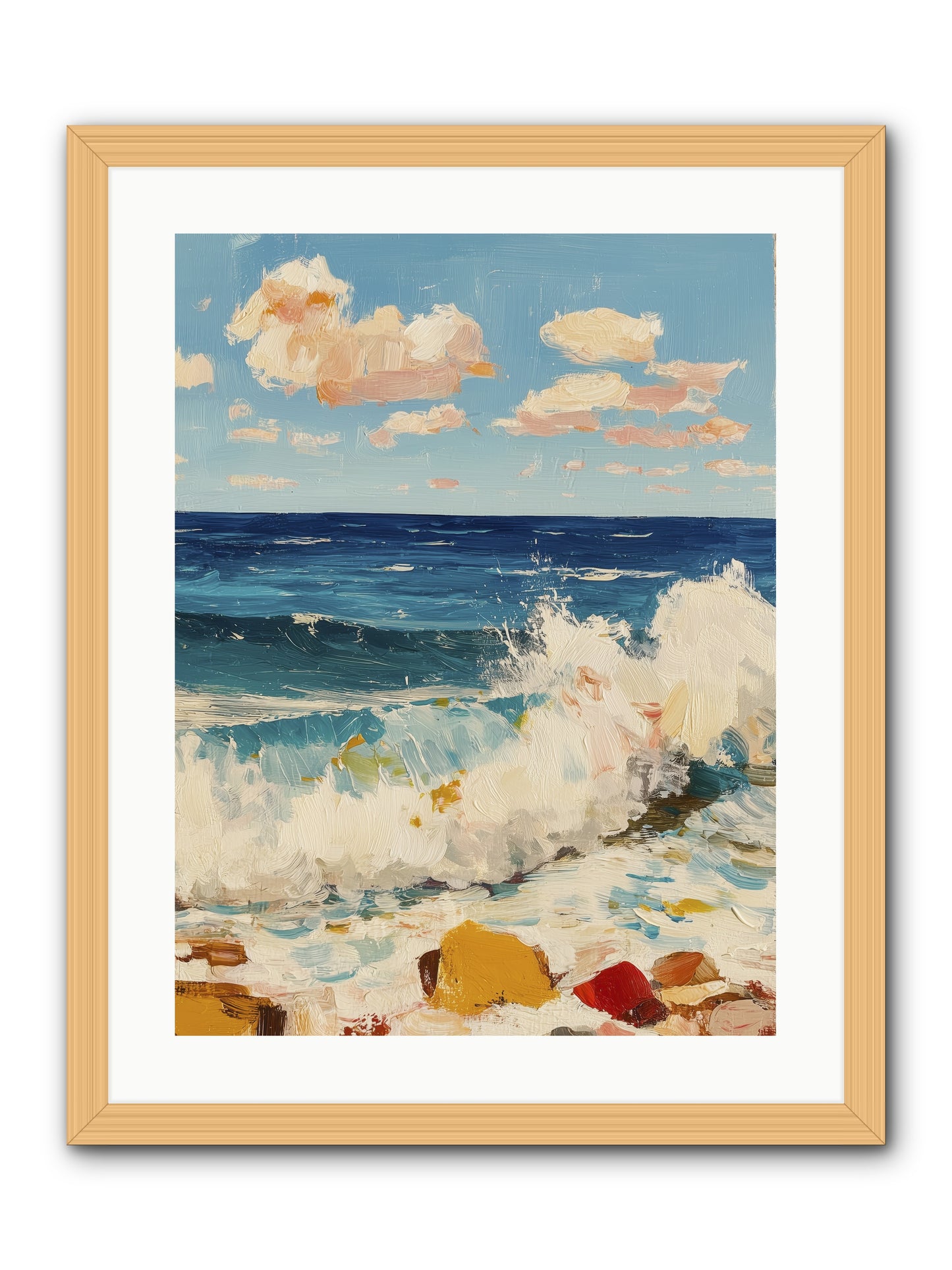 Where Worlds Collide -- Framed Print - Natural 18x24