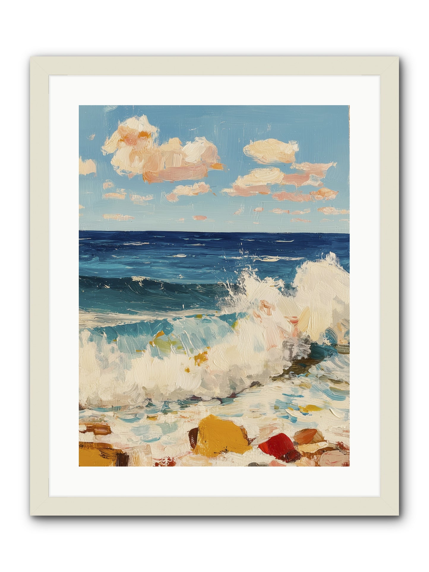 Where Worlds Collide -- Framed Print - White 18x24