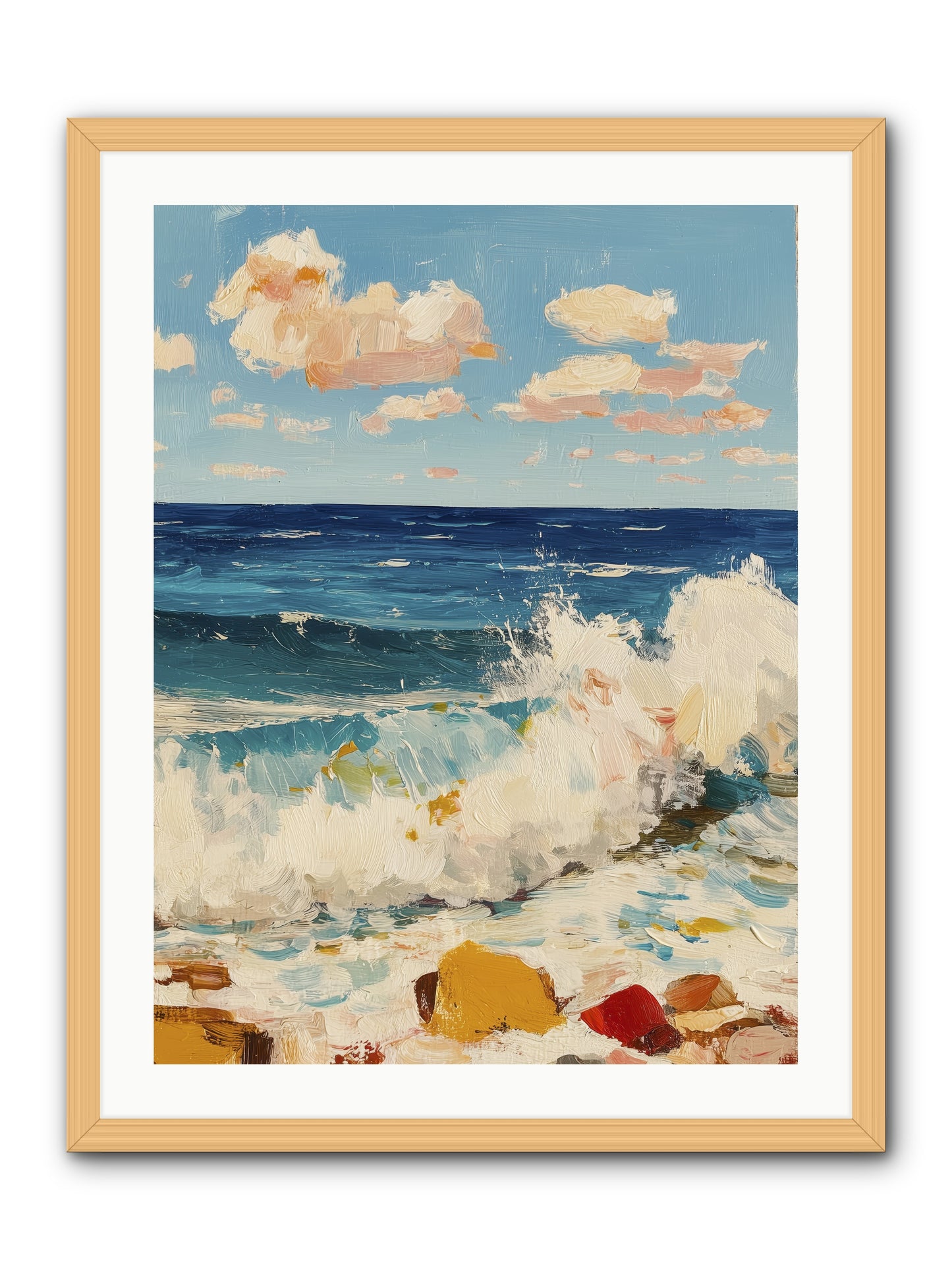 Where Worlds Collide -- Framed Print - Natural 24x32