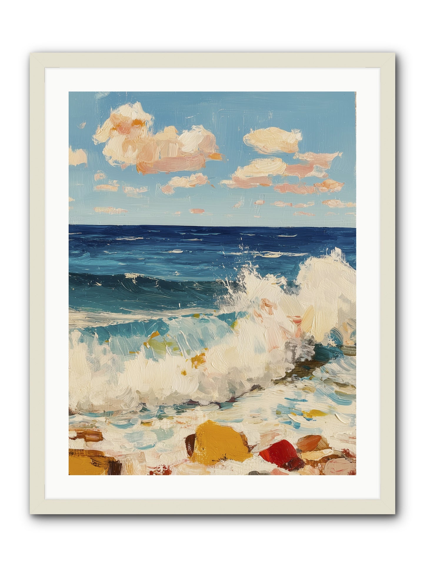 Where Worlds Collide -- Framed Print - White 24x32
