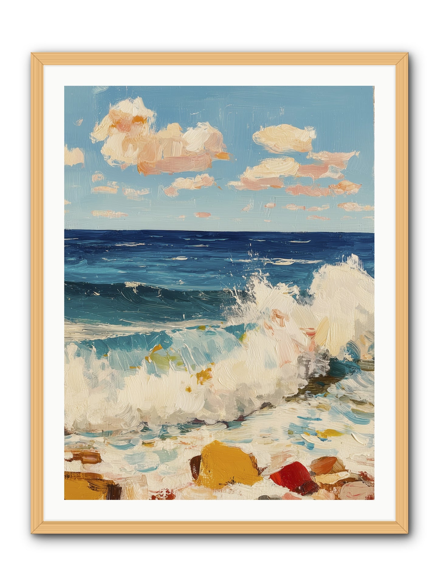 Where Worlds Collide -- Framed Print - Natural 30x40