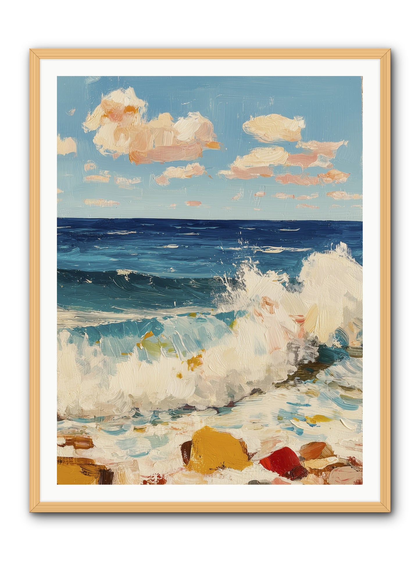 Where Worlds Collide -- Framed Print - Natural 36x48