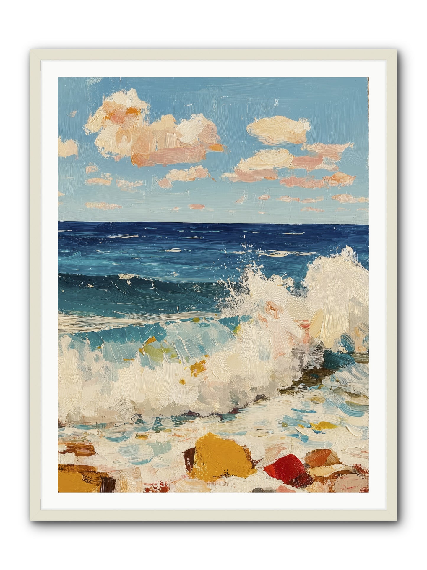 Where Worlds Collide -- Framed Print - White 36x48