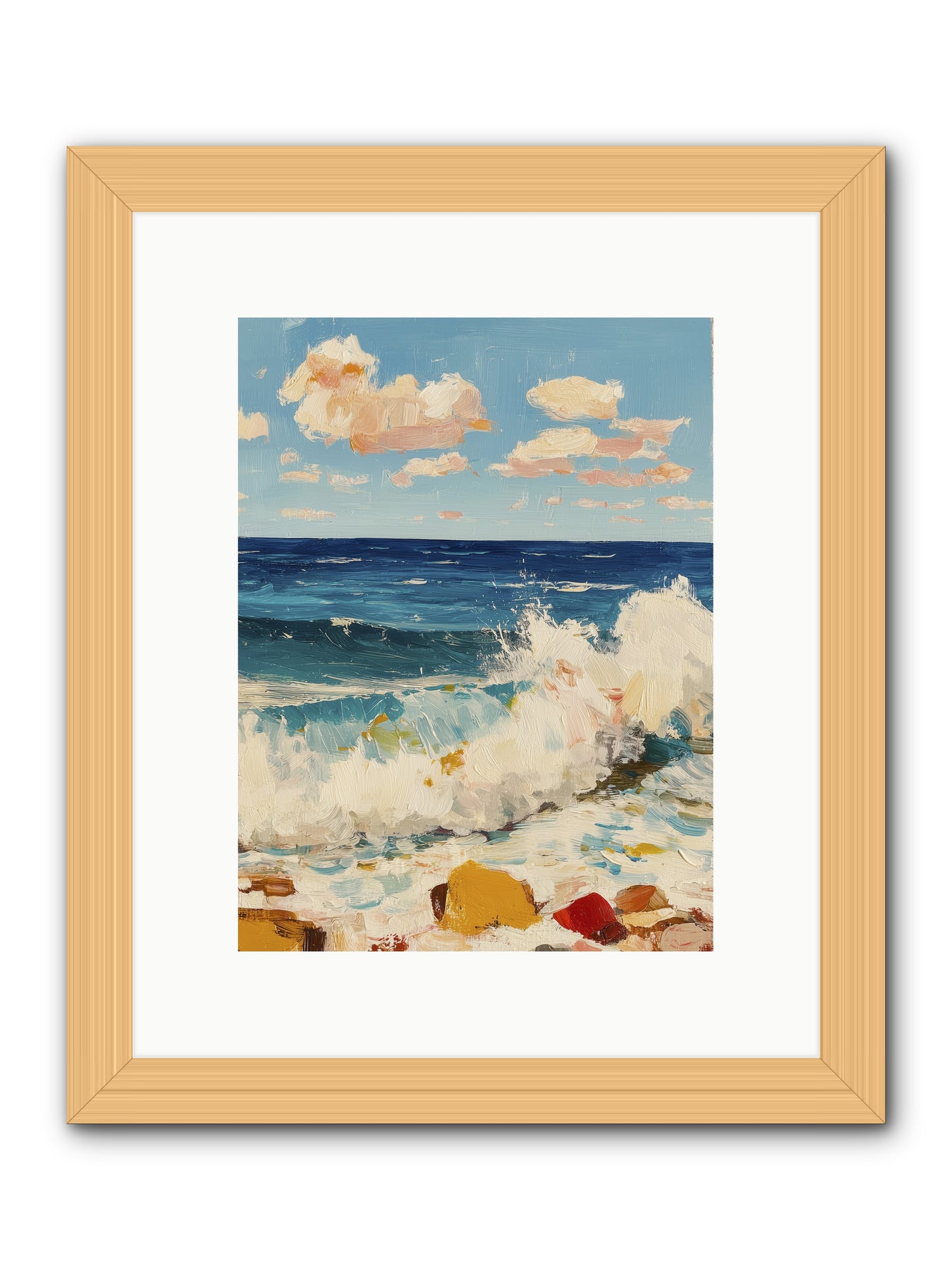 Where Worlds Collide -- Framed Print - Natural 9x12